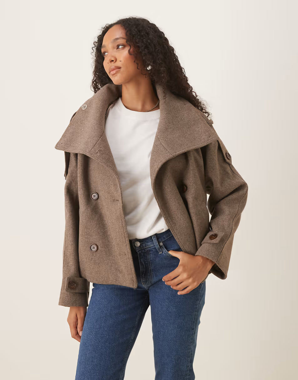 Elowen Cropped Trench Coat