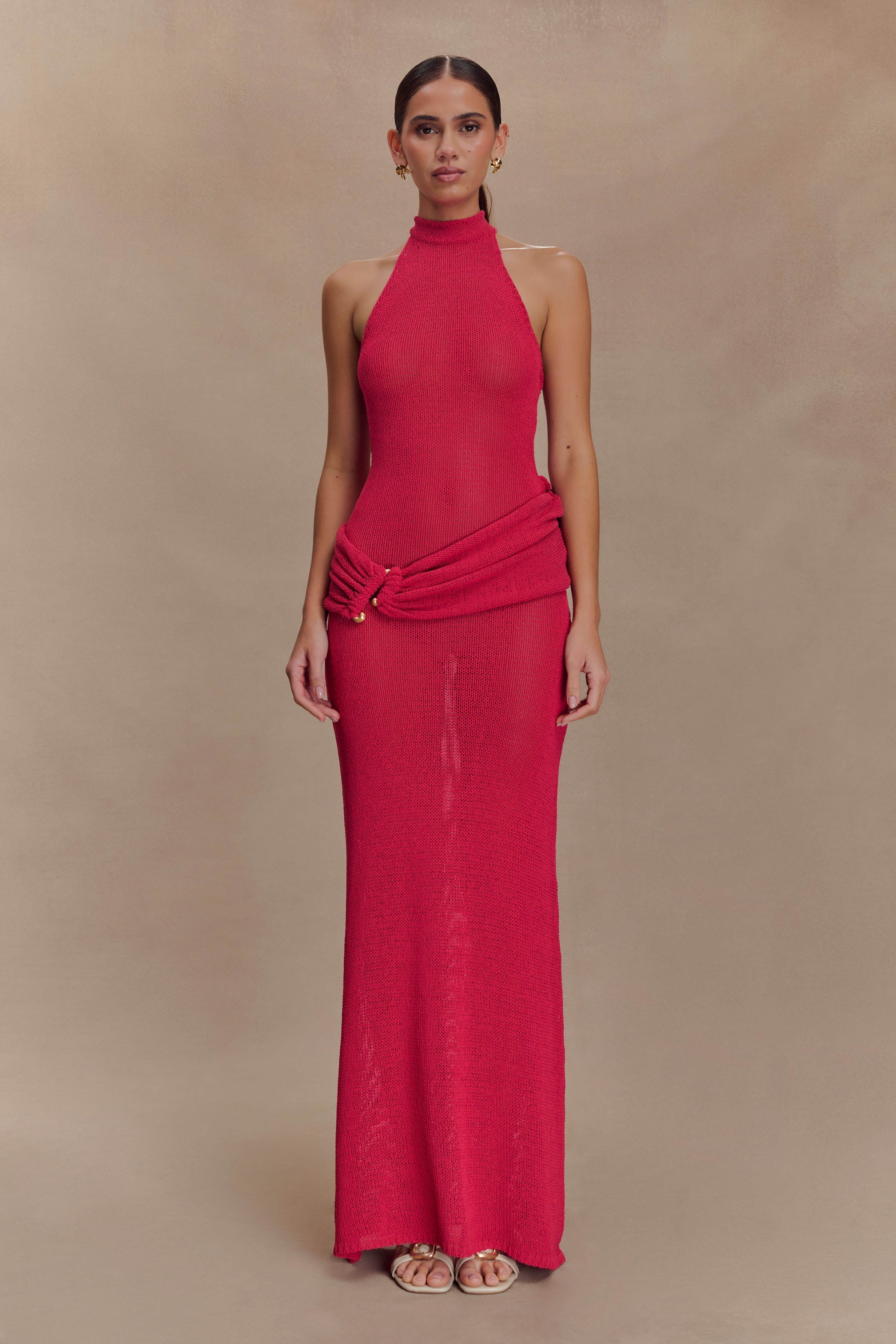 Saphira Halter Knit Maxi