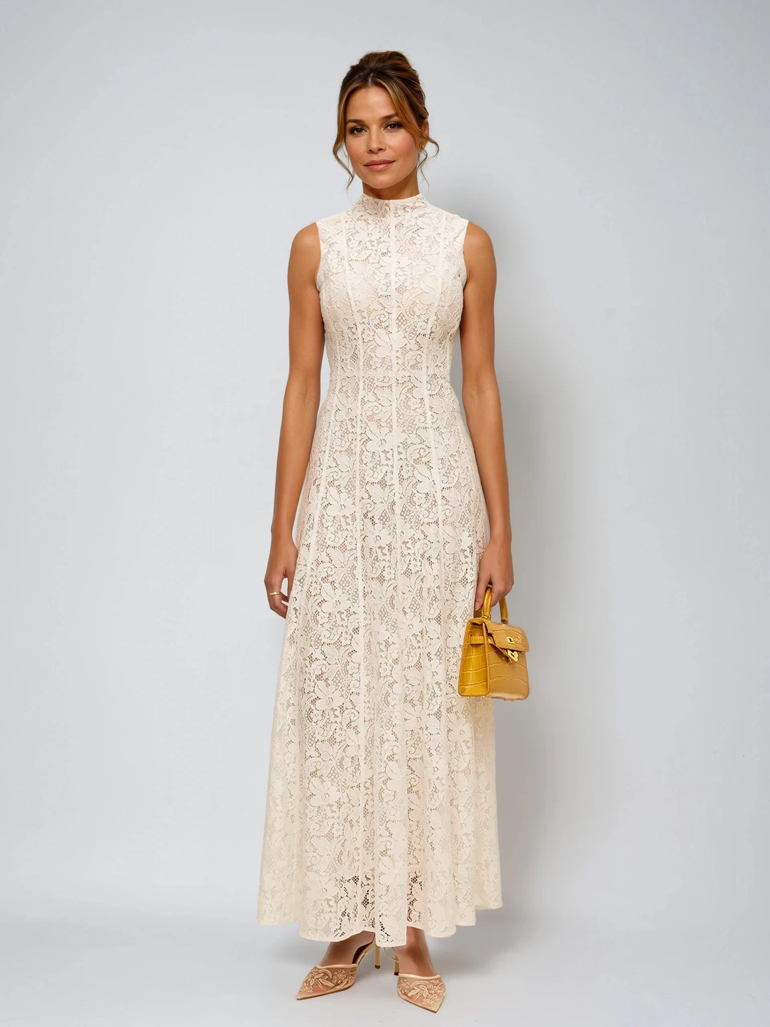 Serenya Lace Midi Dress