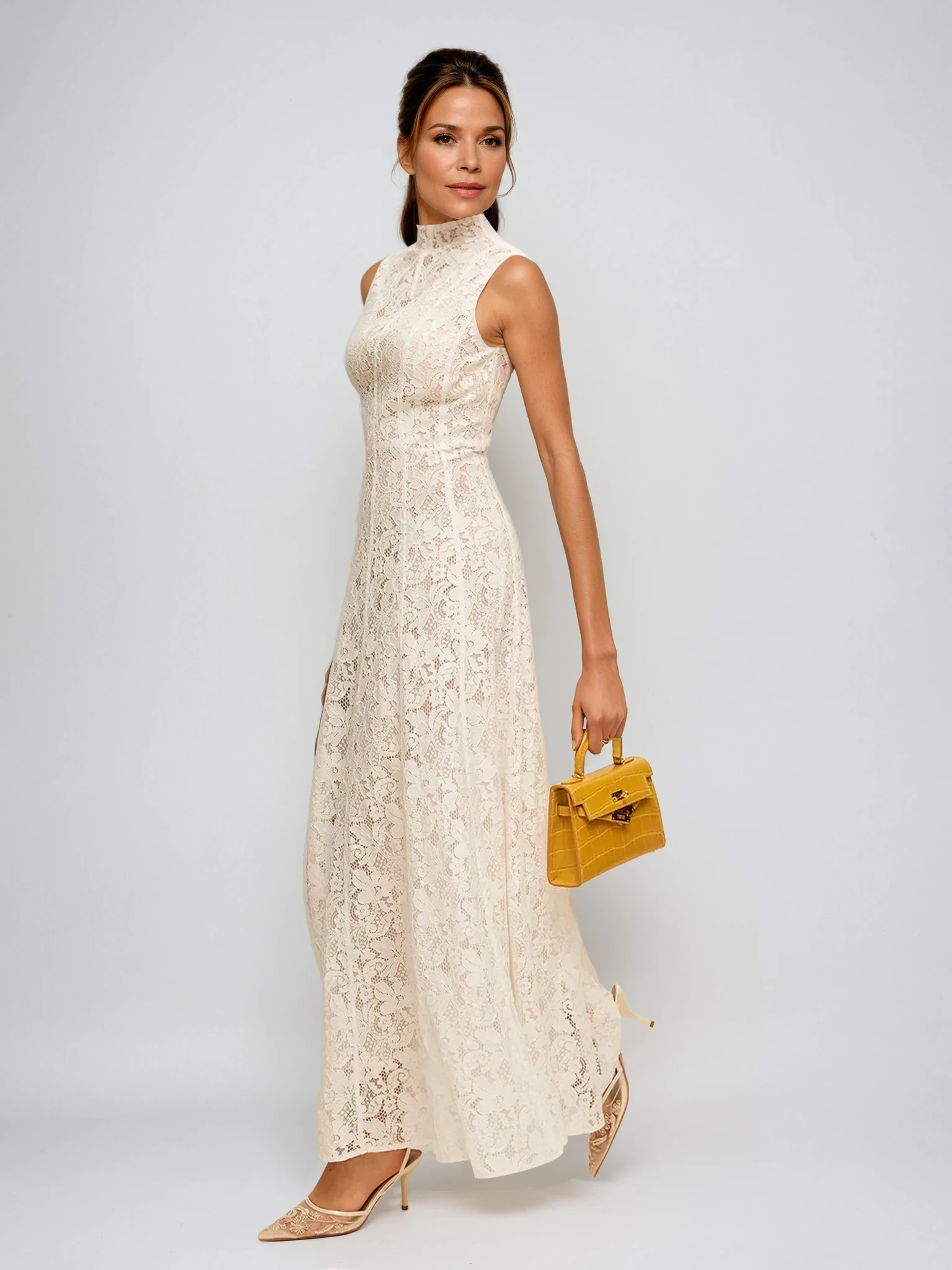 Serenya Lace Midi Dress