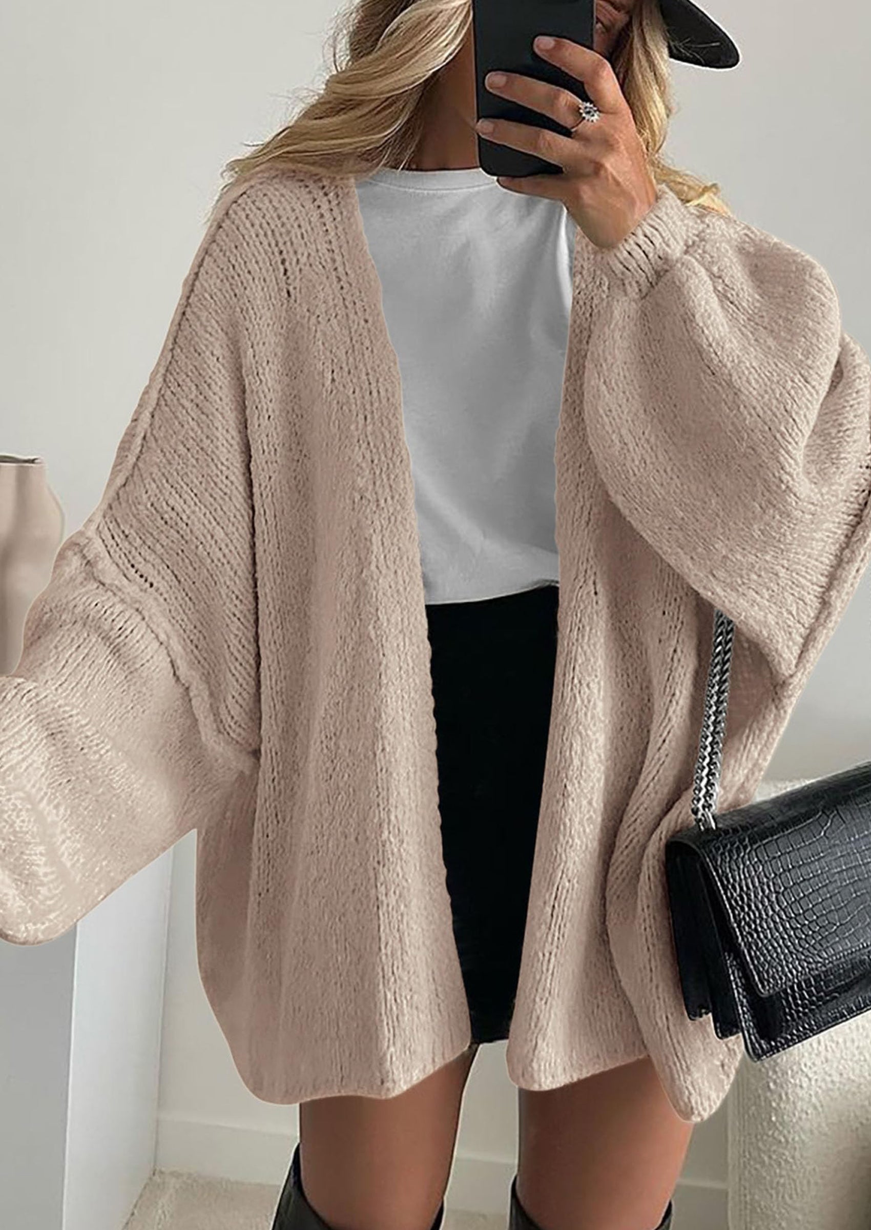 Elara Oversized Knit Cardigan