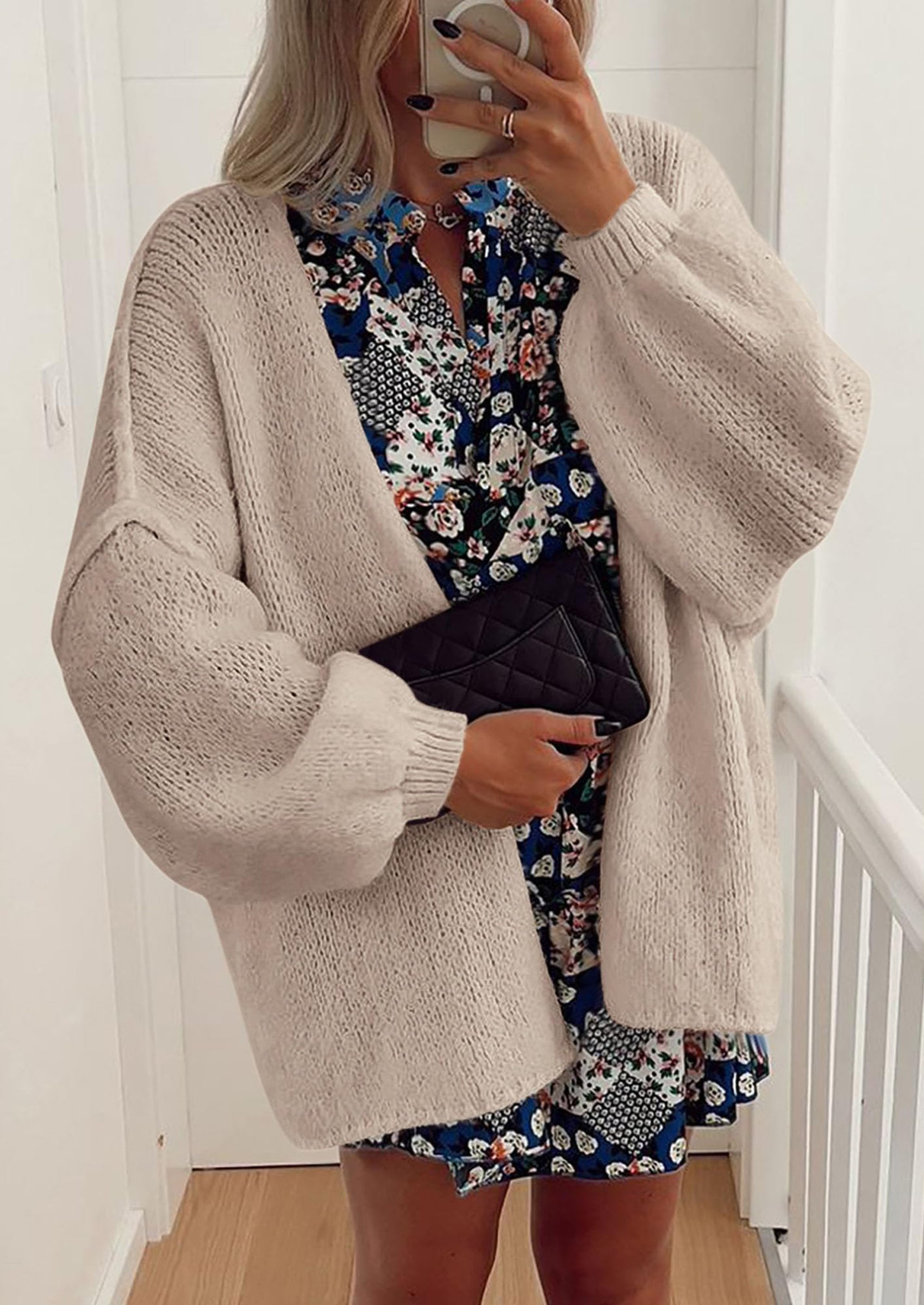 Elara Oversized Knit Cardigan