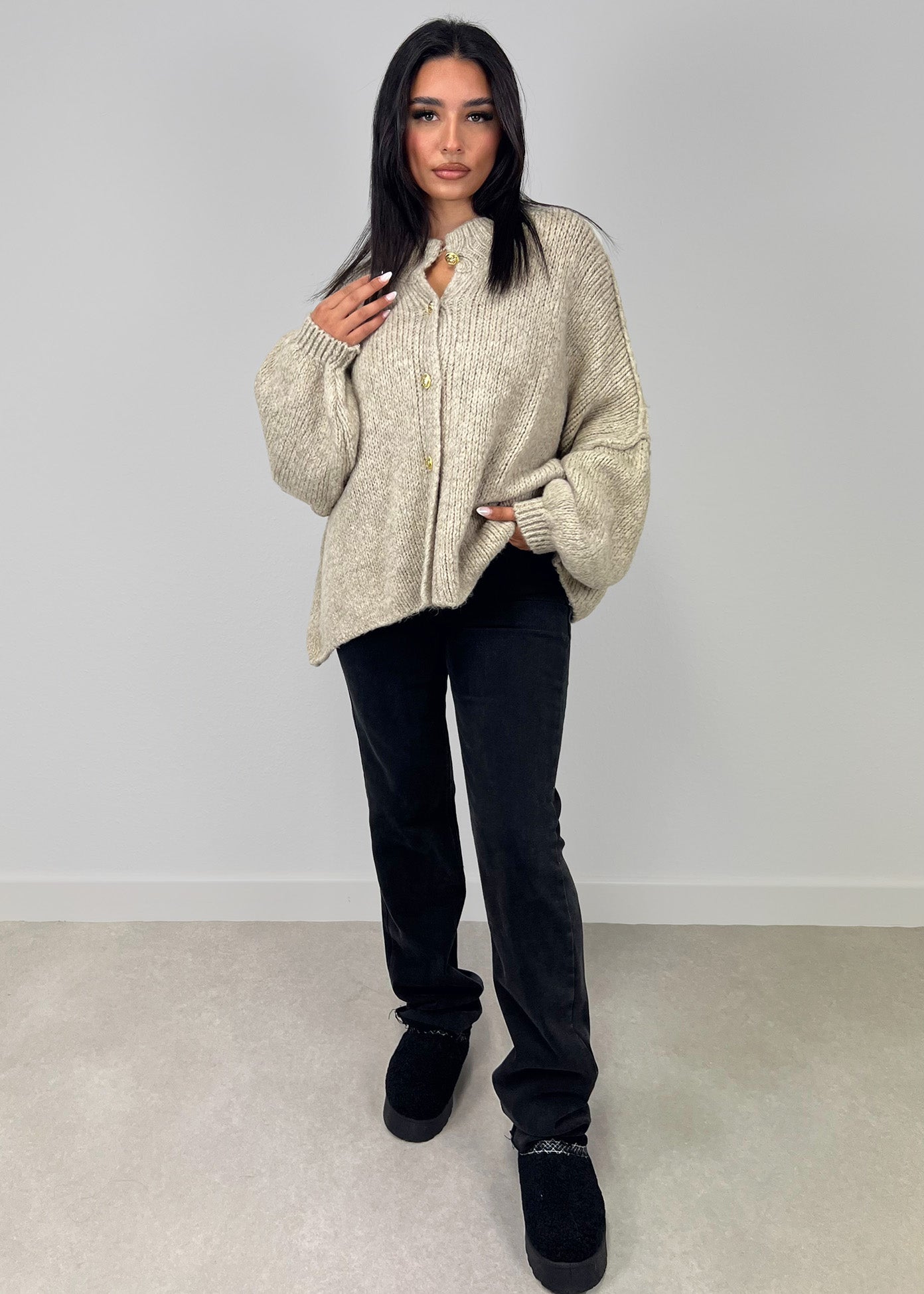 Elowen Oversized Knit Cardigan