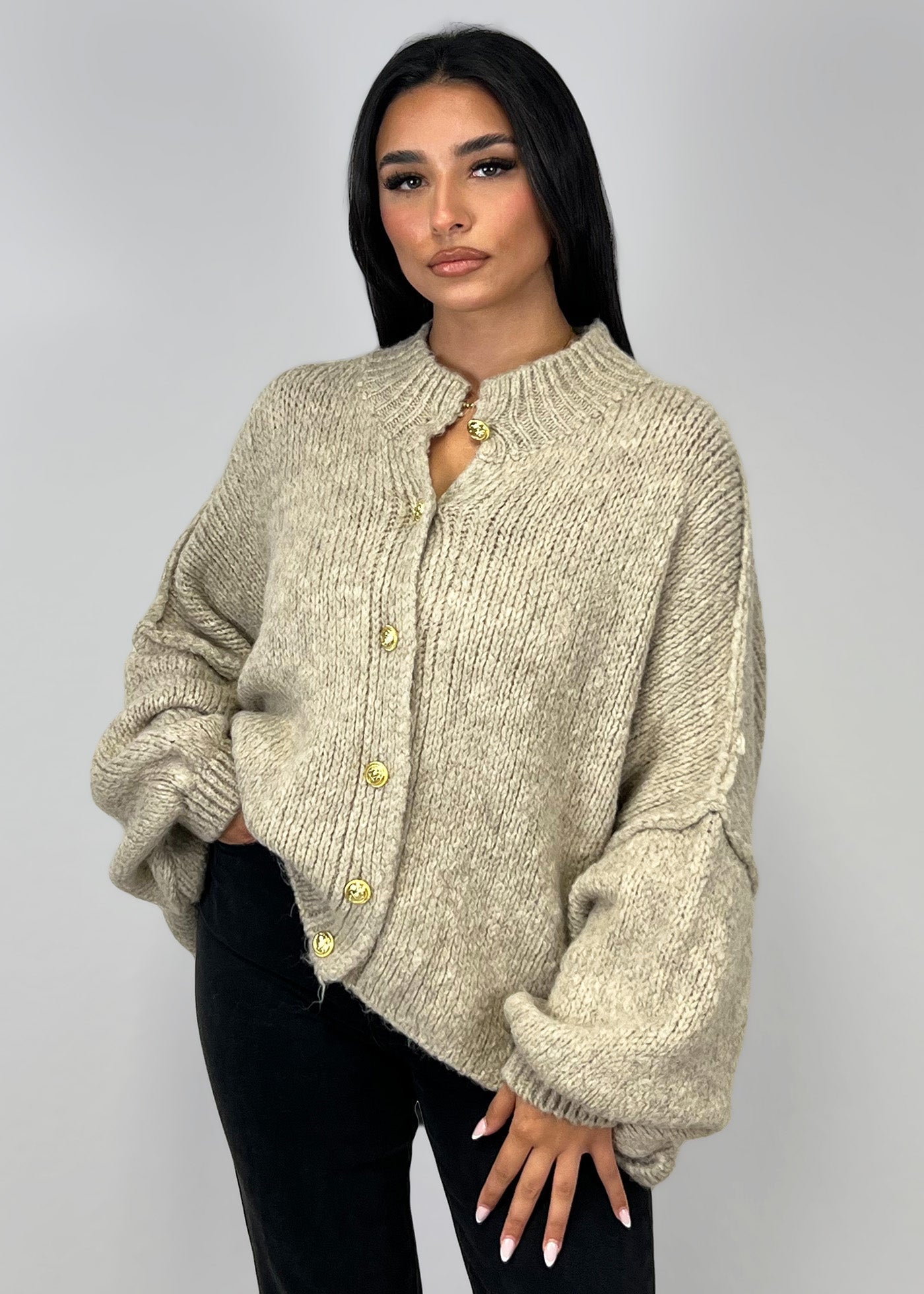 Elowen Oversized Knit Cardigan
