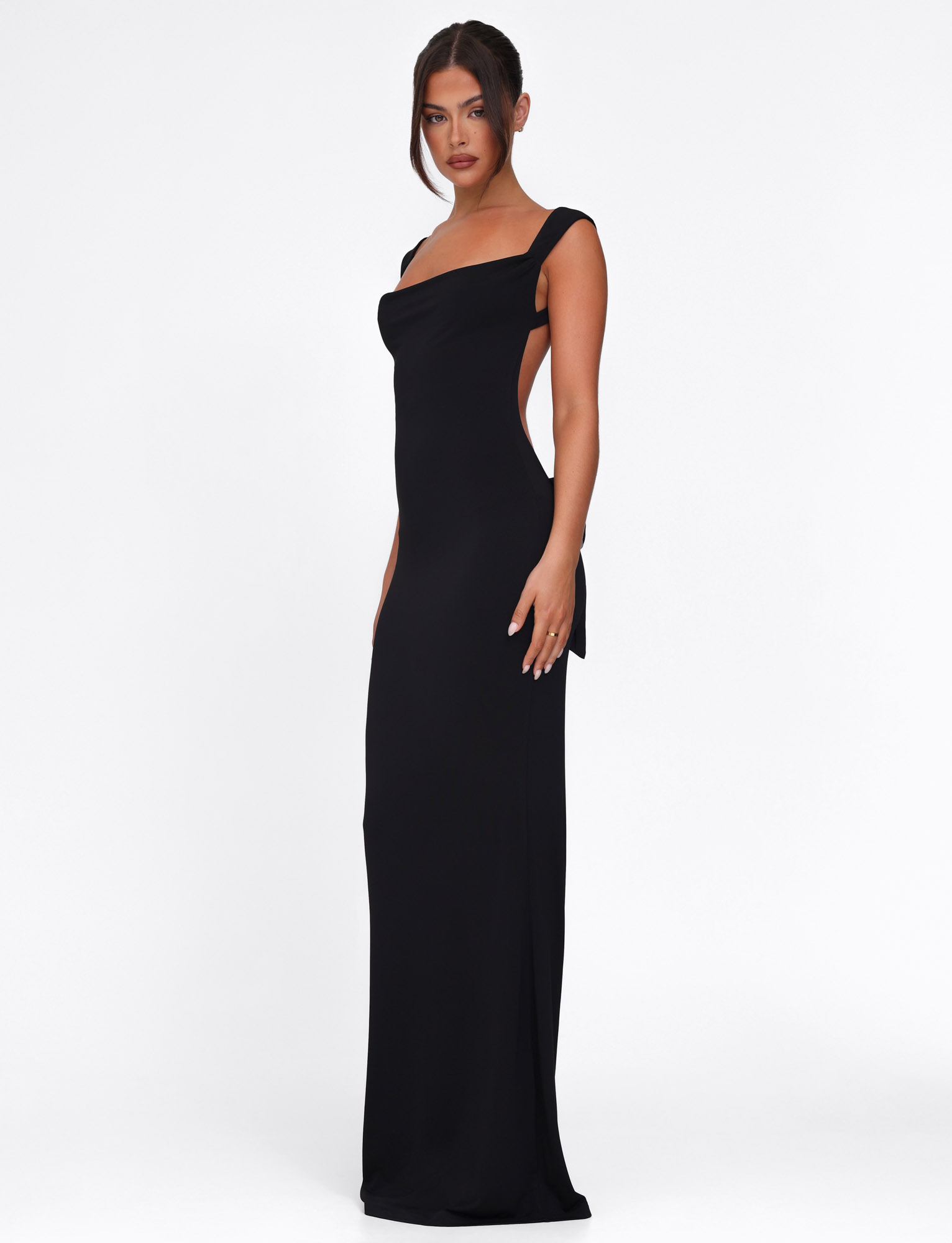 Zaria Bow Back Maxi Dress