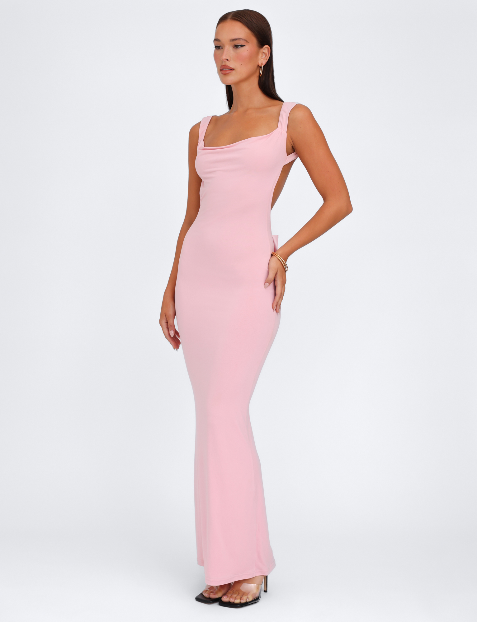 Zaria Bow Back Maxi Dress