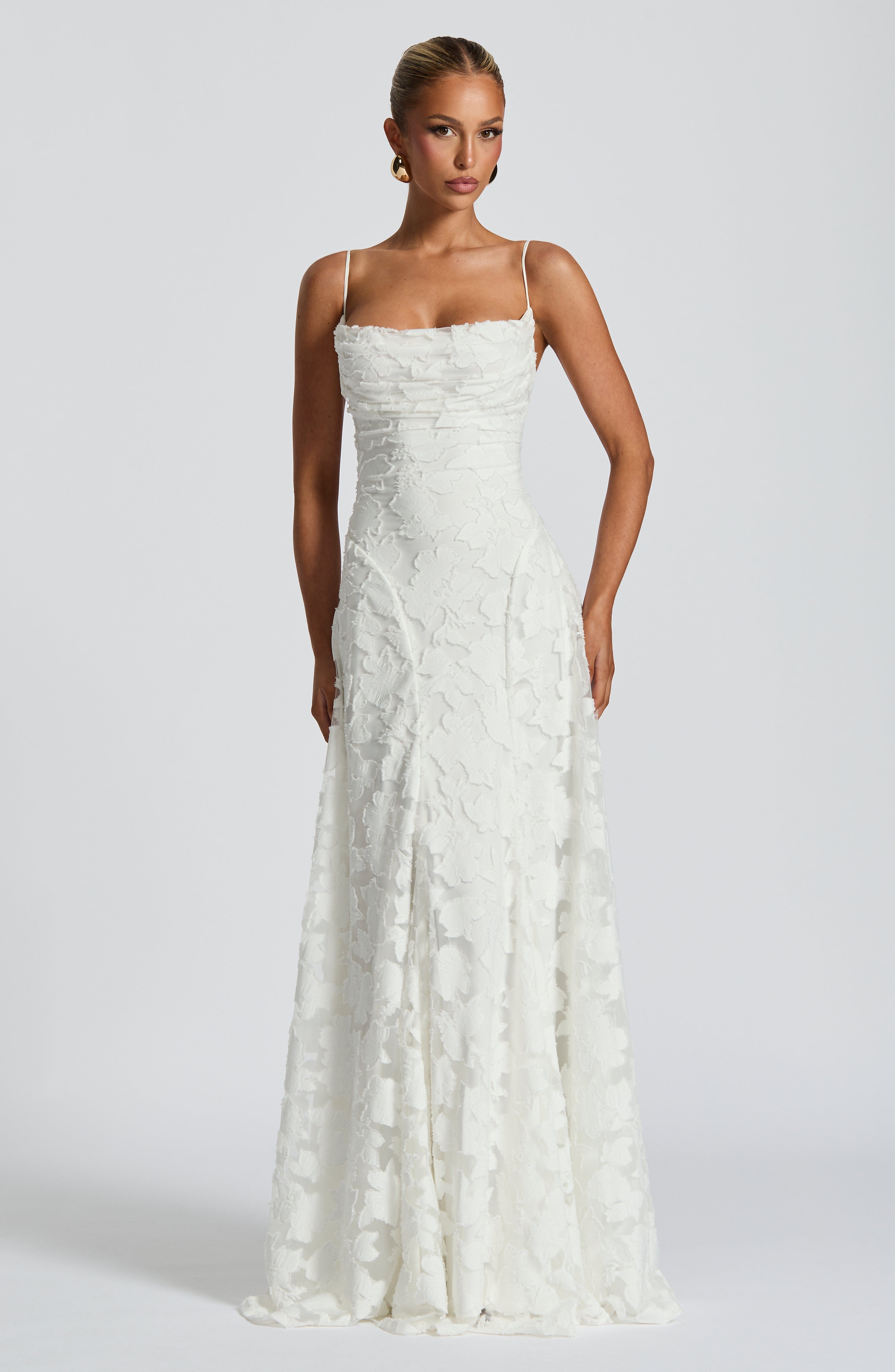 Elowen Floral Burnout Maxi Dress