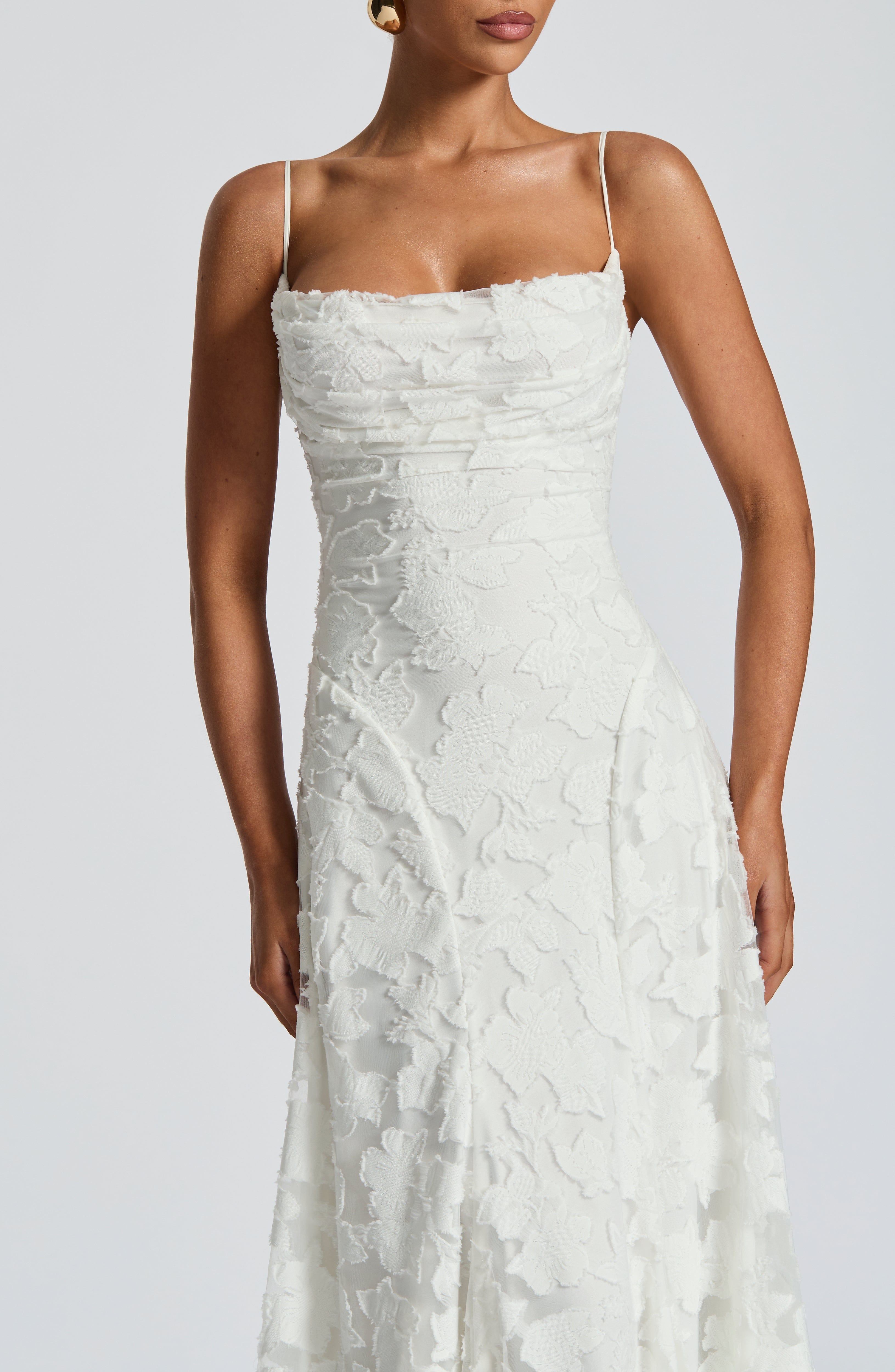 Elowen Floral Burnout Maxi Dress