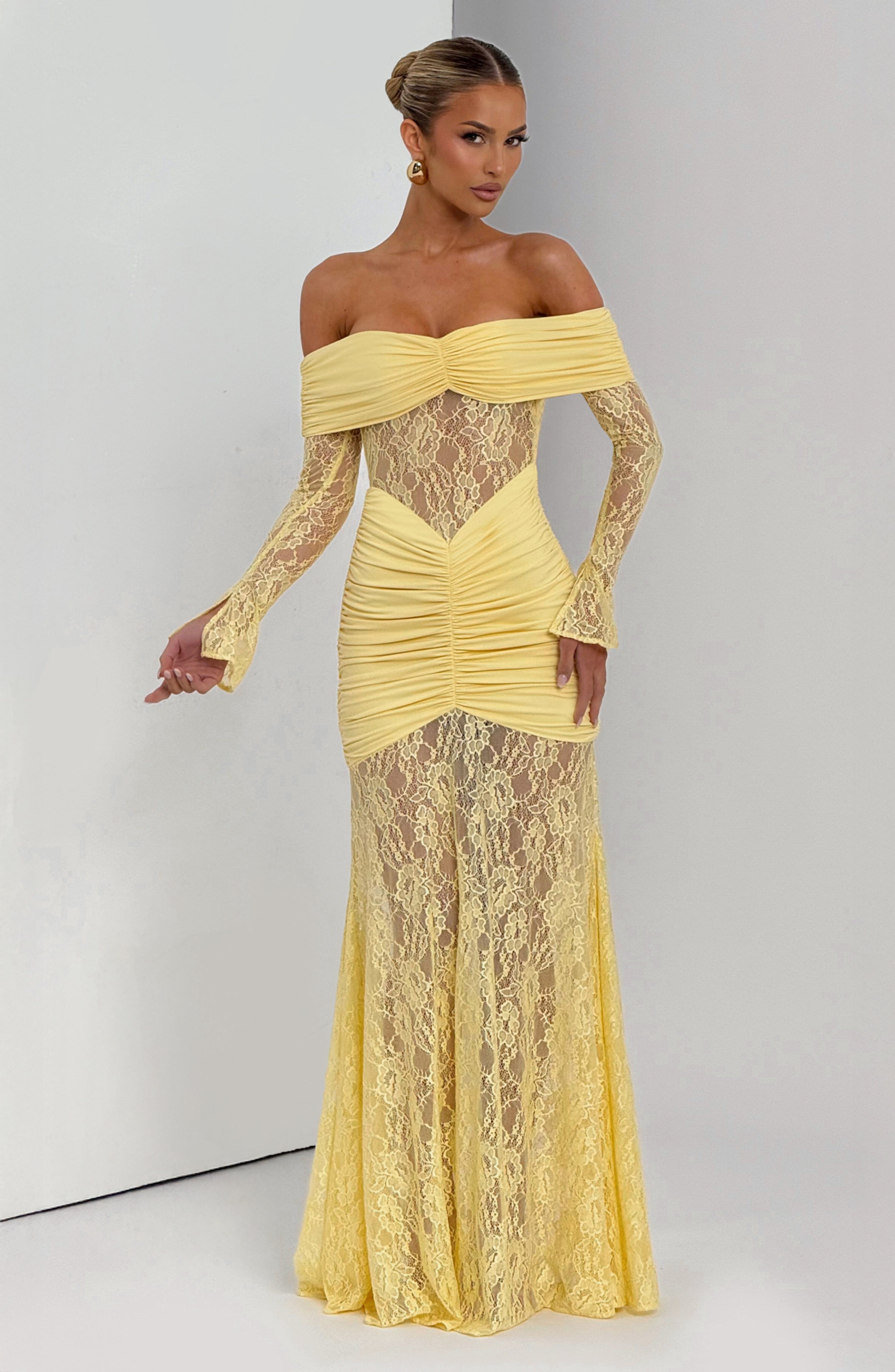 Aurelia Yellow Maxi Dress