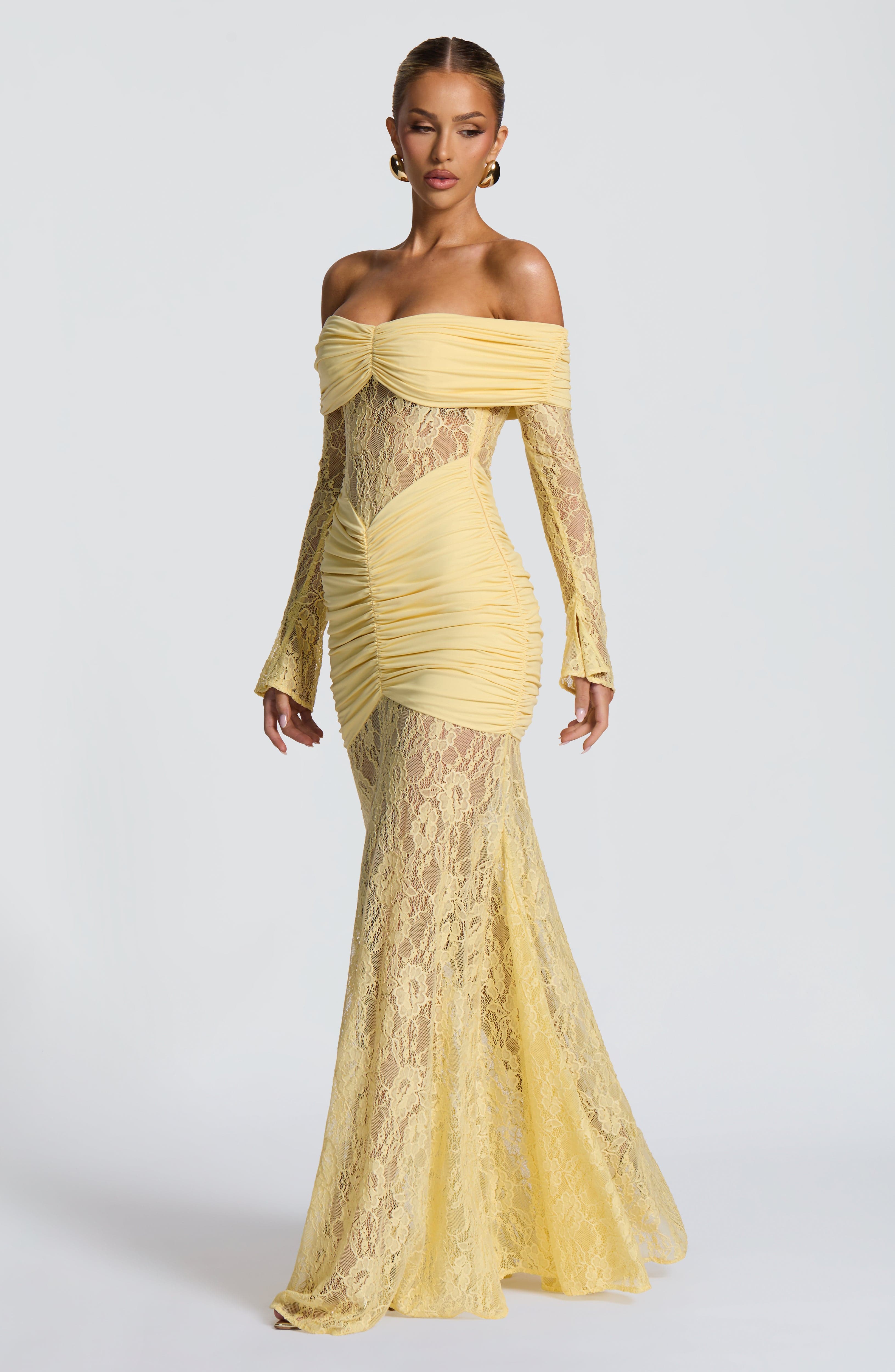 Aurelia Yellow Maxi Dress