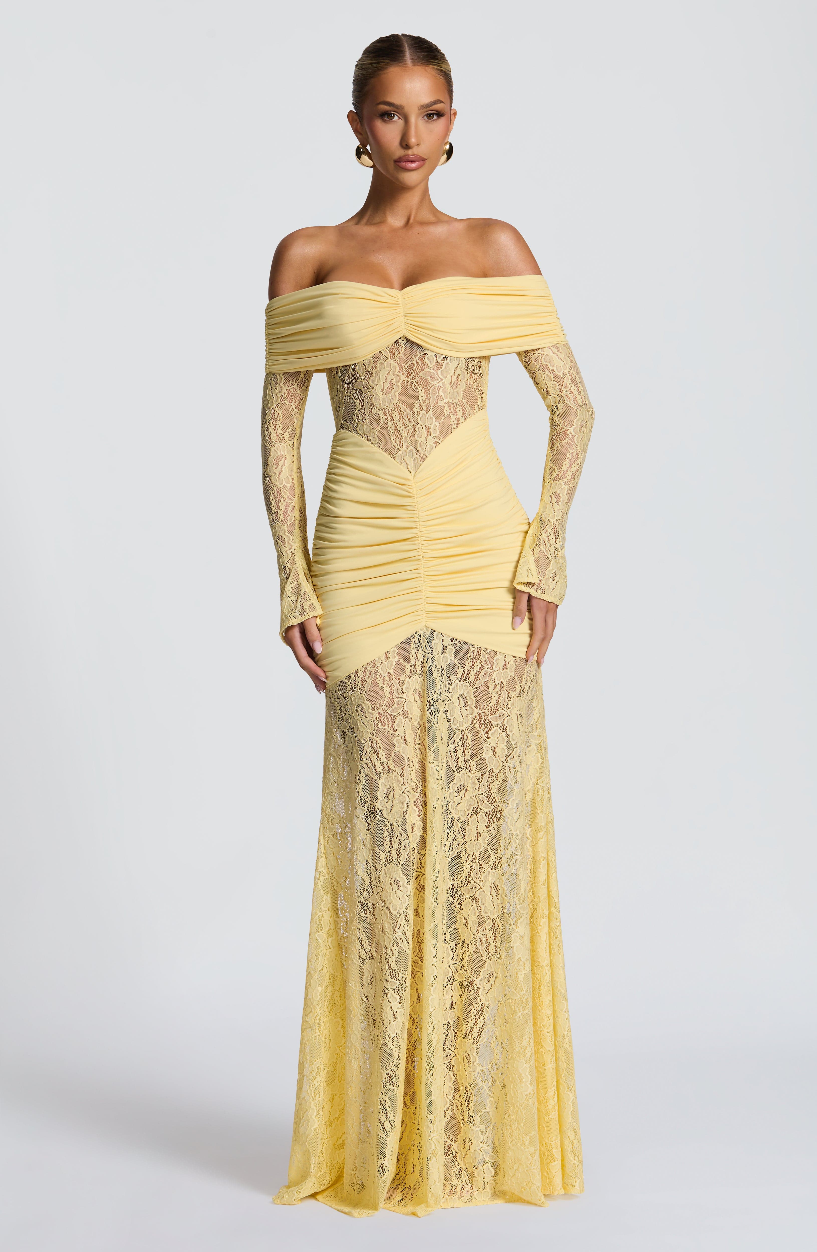 Aurelia Yellow Maxi Dress