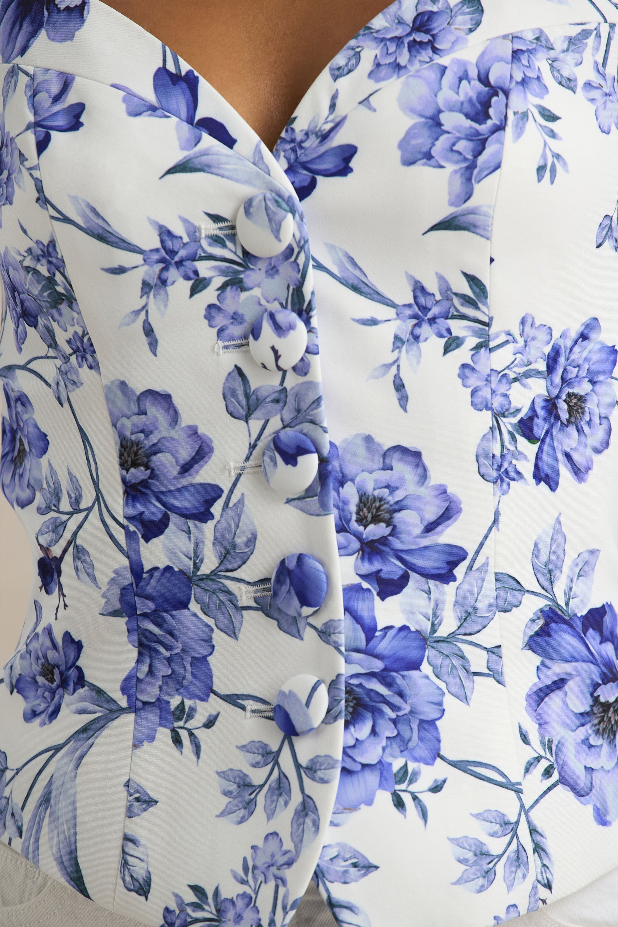 Liora Floral Tailored Top