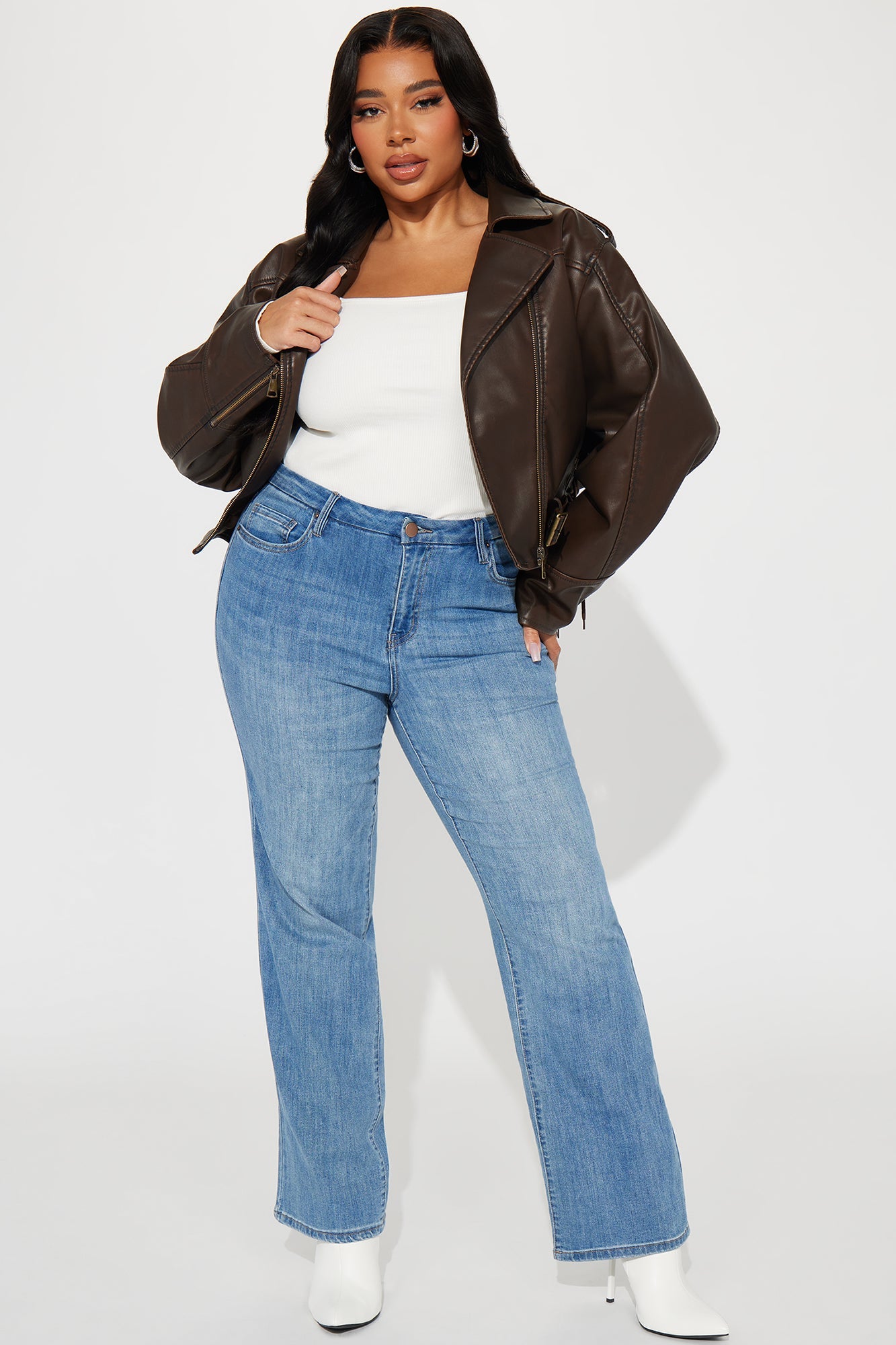 Marcella Brown Moto Jacket