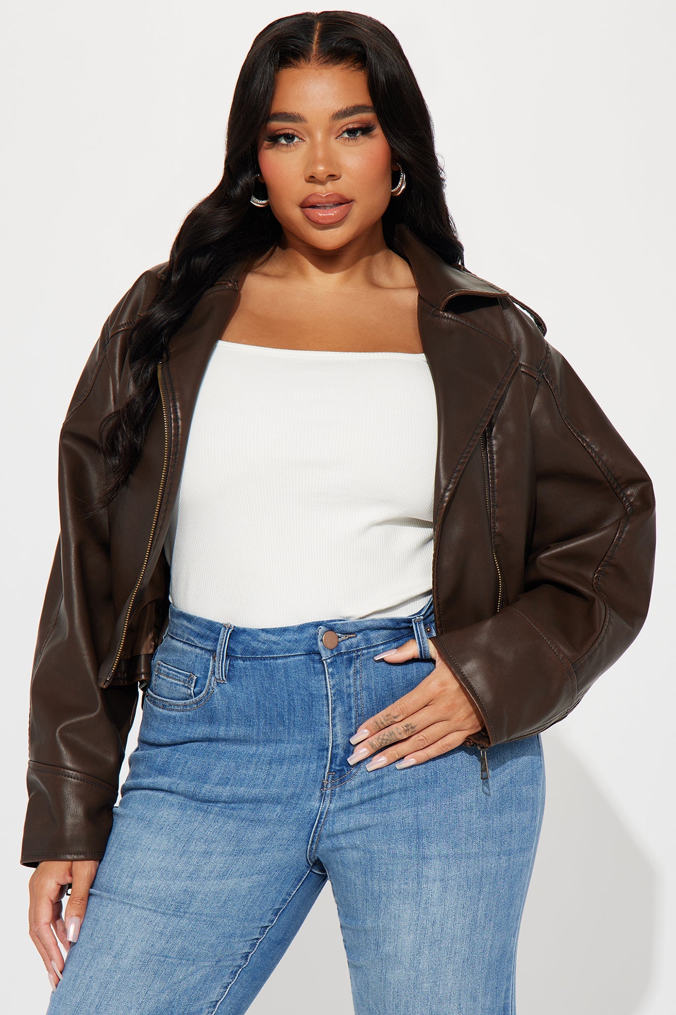 Marcella Brown Moto Jacket