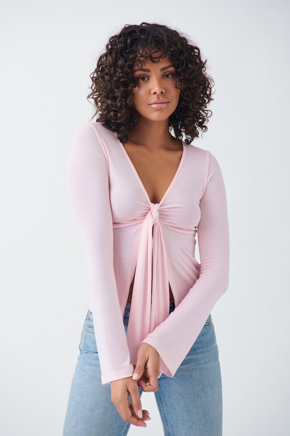 Selena Tie Front Top