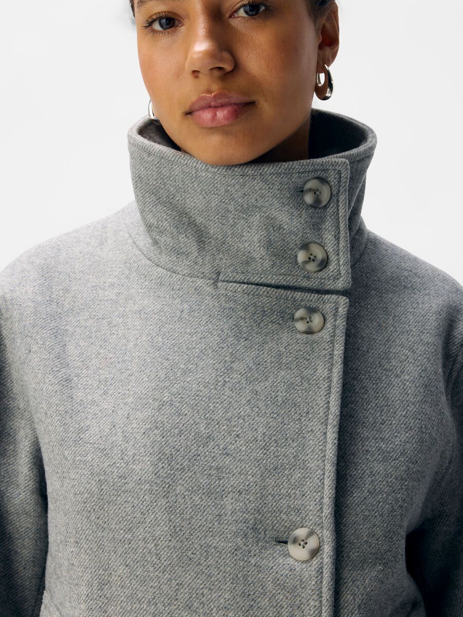 Elara Grey Short Coat