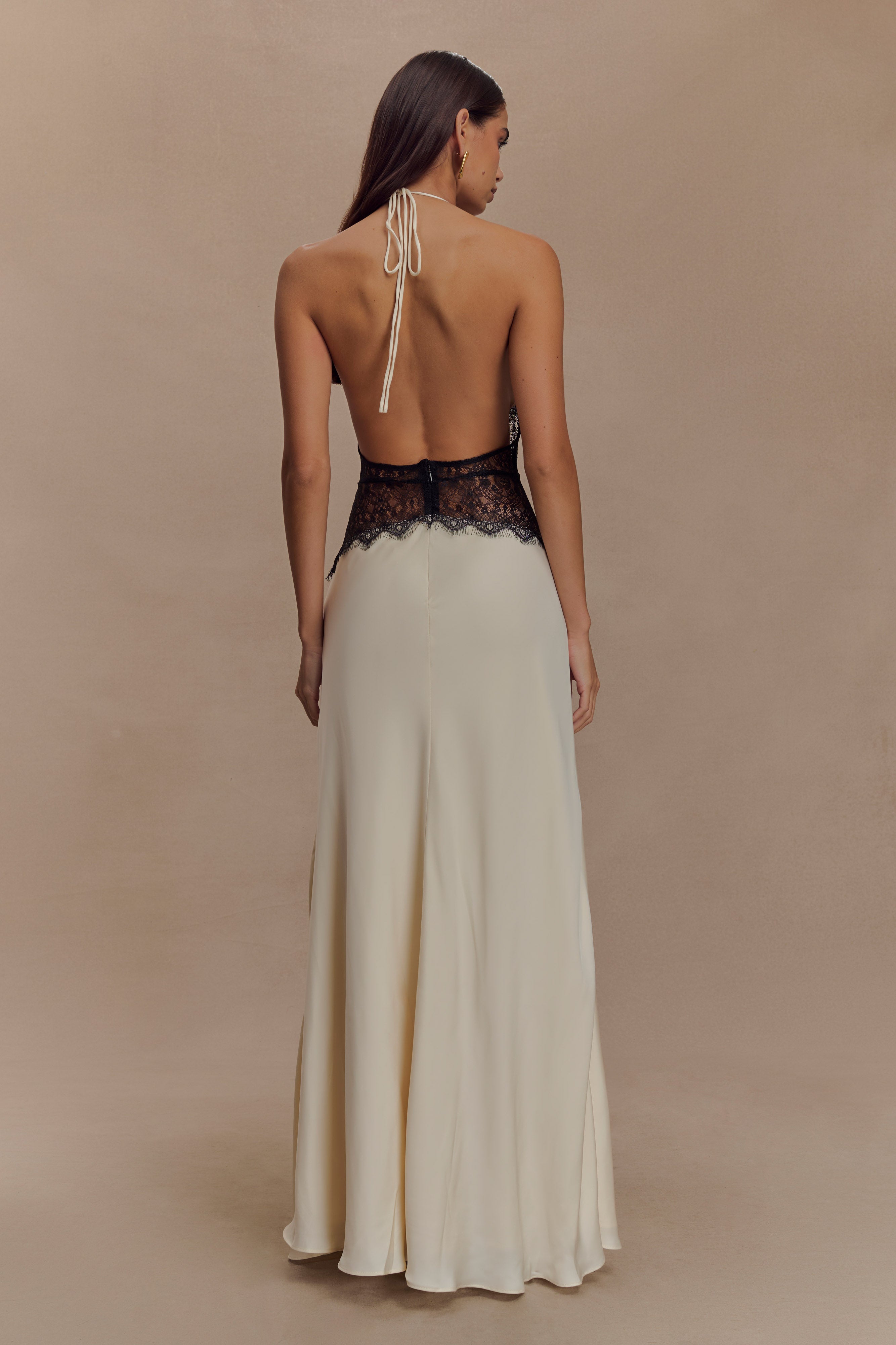 Aveline Lace Satin Gown