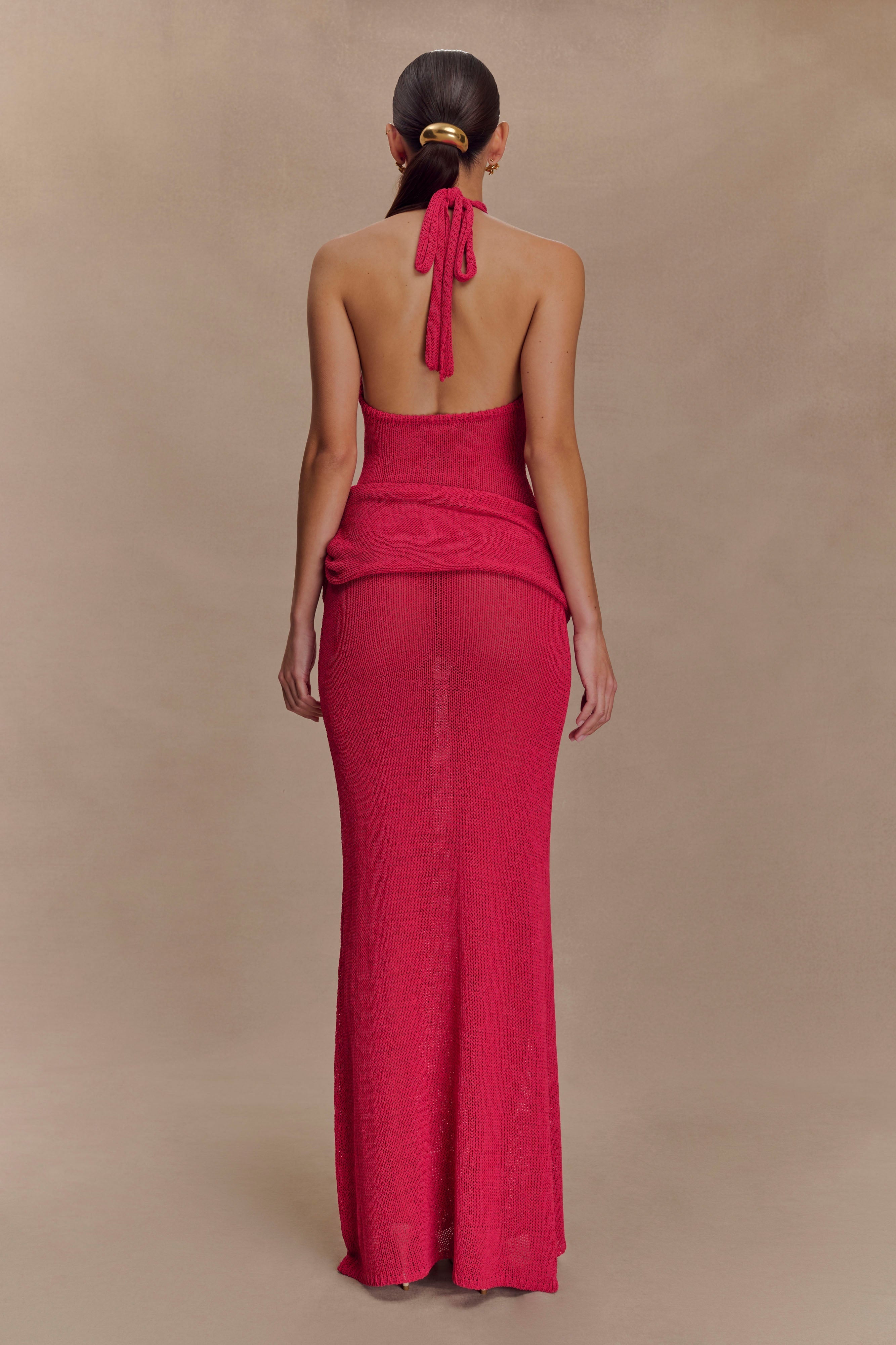 Saphira Halter Knit Maxi