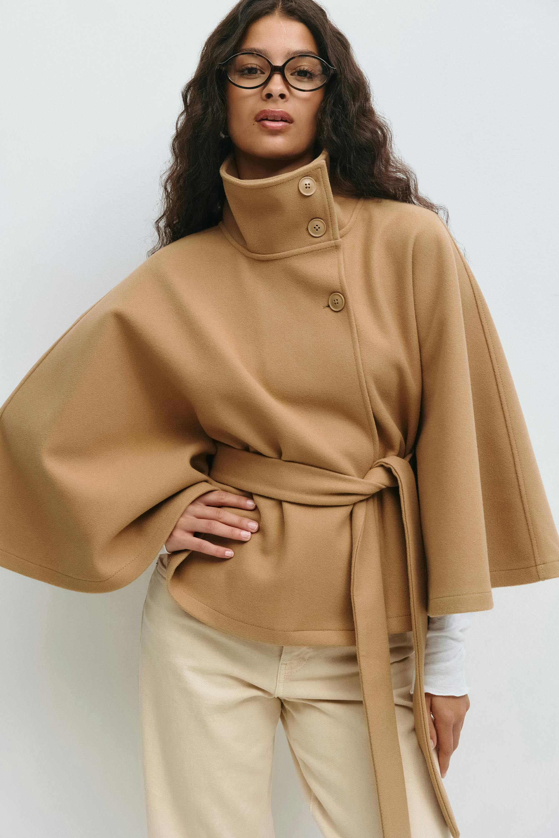 Seraphine Cape Jacket Beige