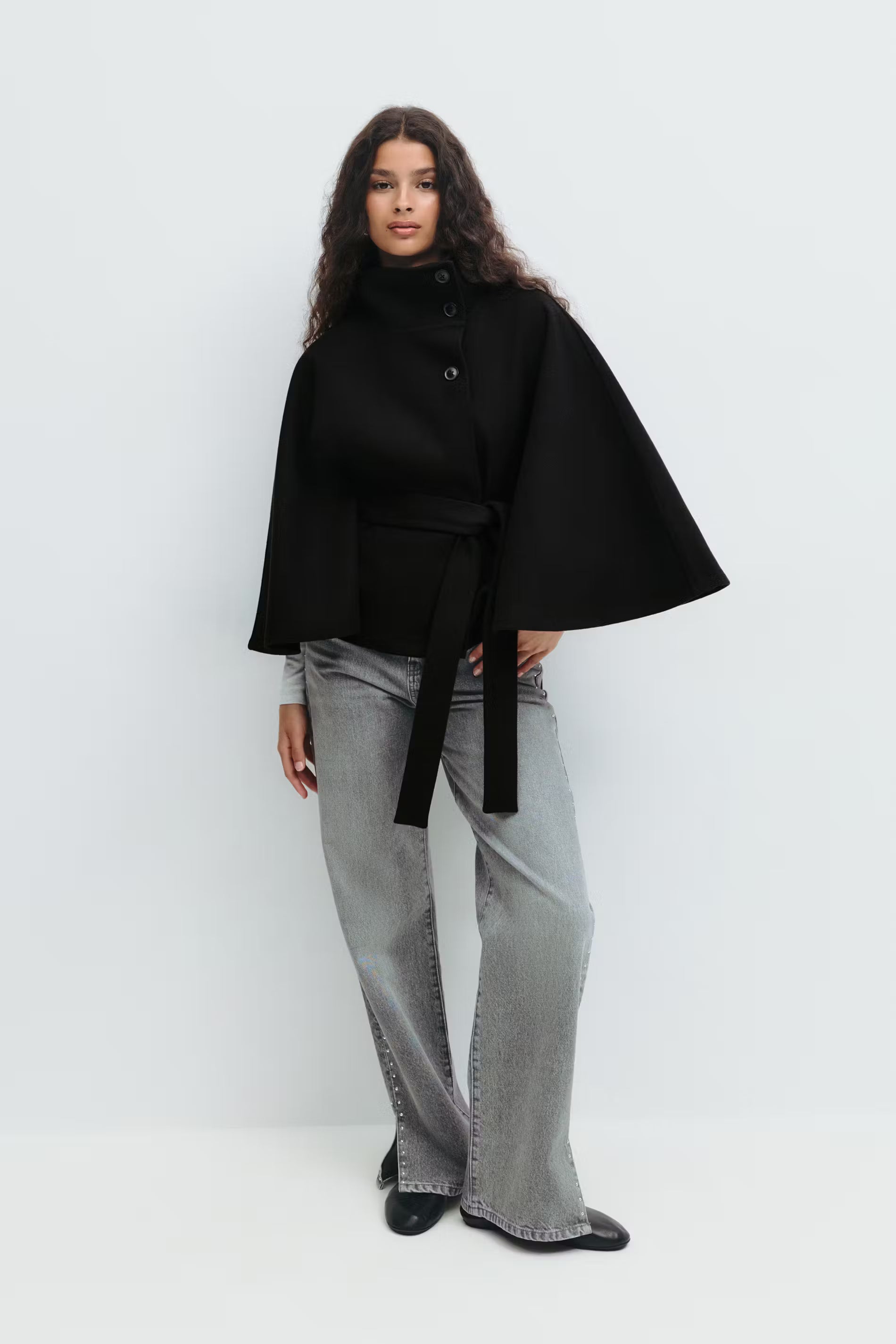 Seraphine Cape Jacket Black