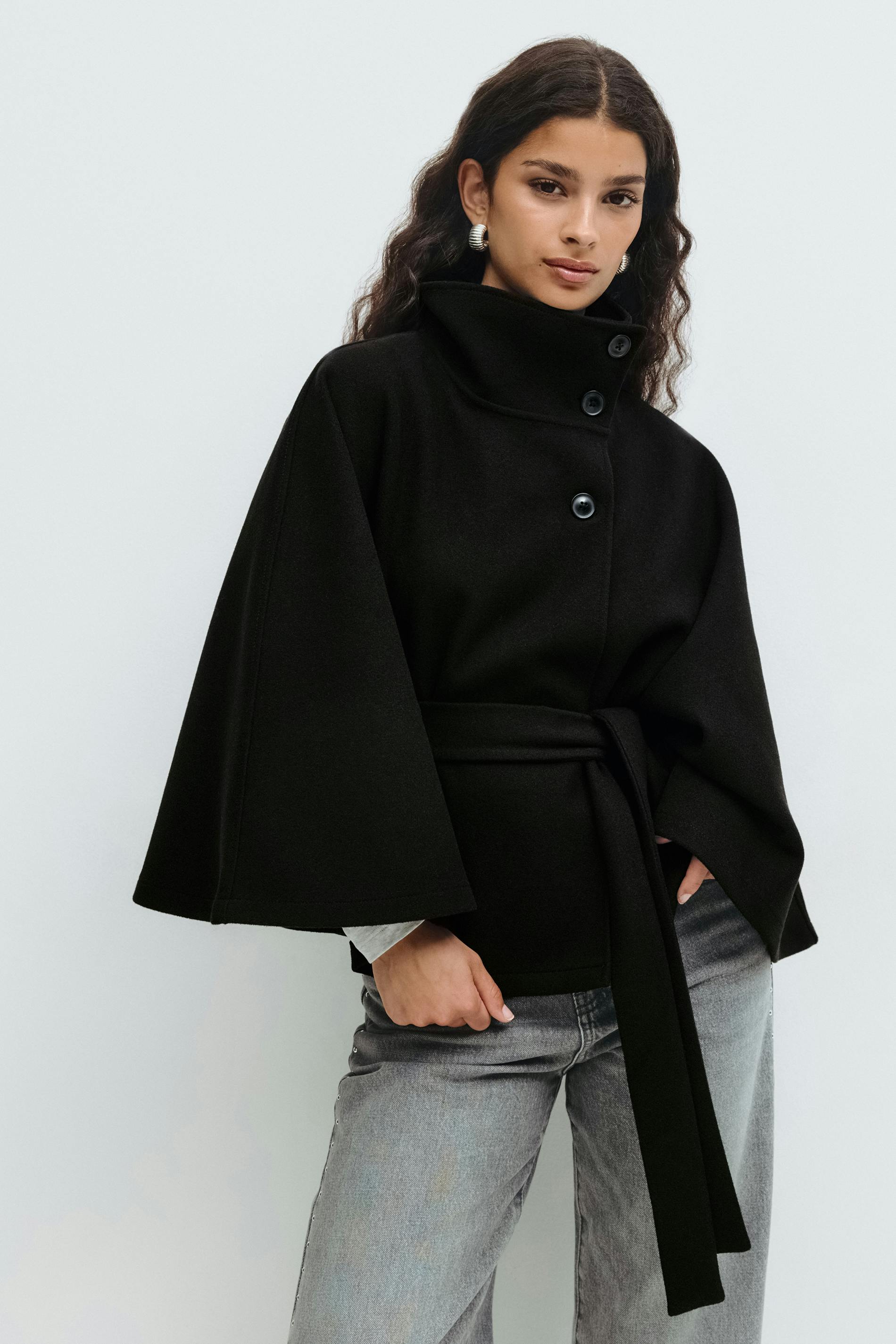 Seraphine Cape Jacket Black