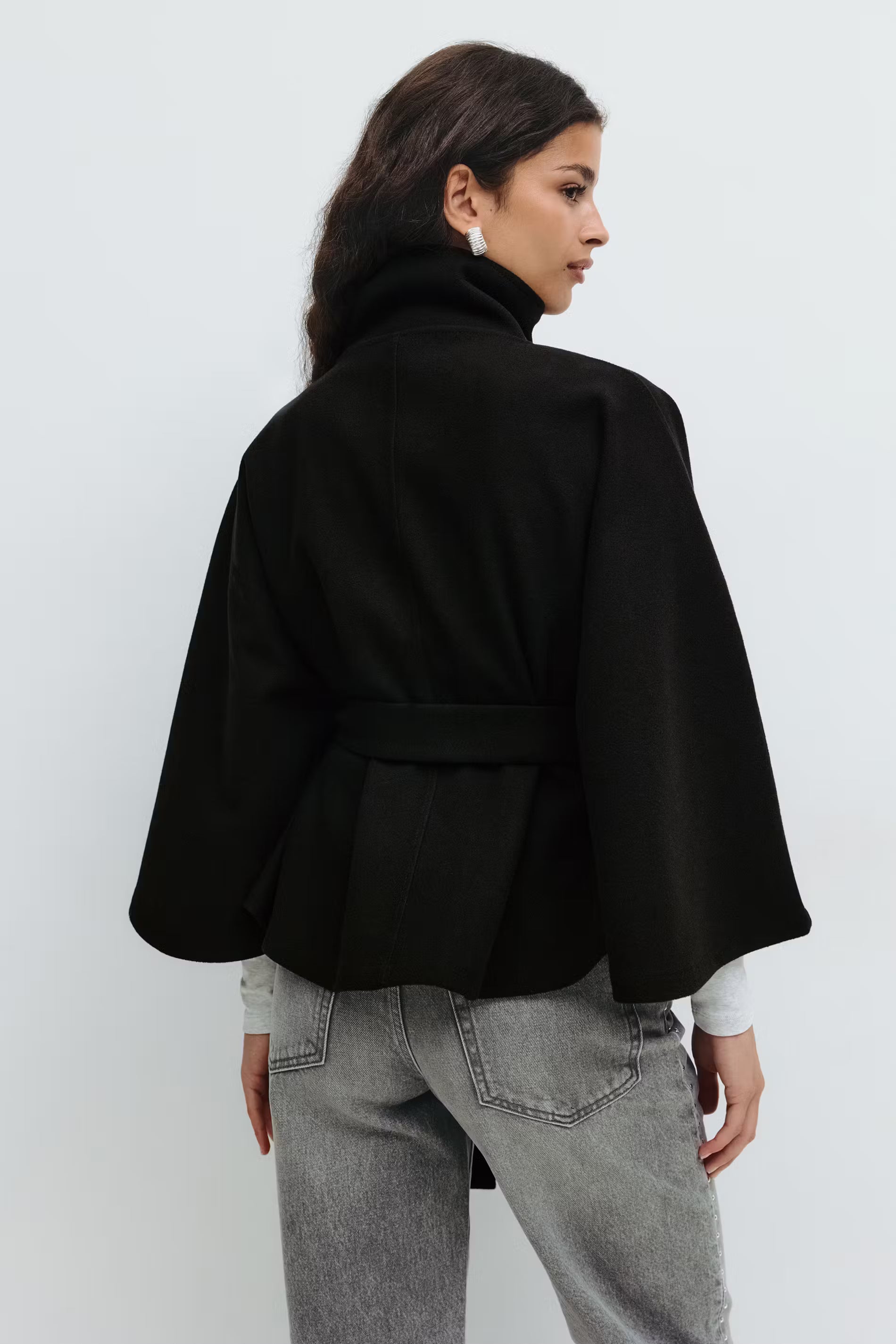 Seraphine Cape Jacket Black