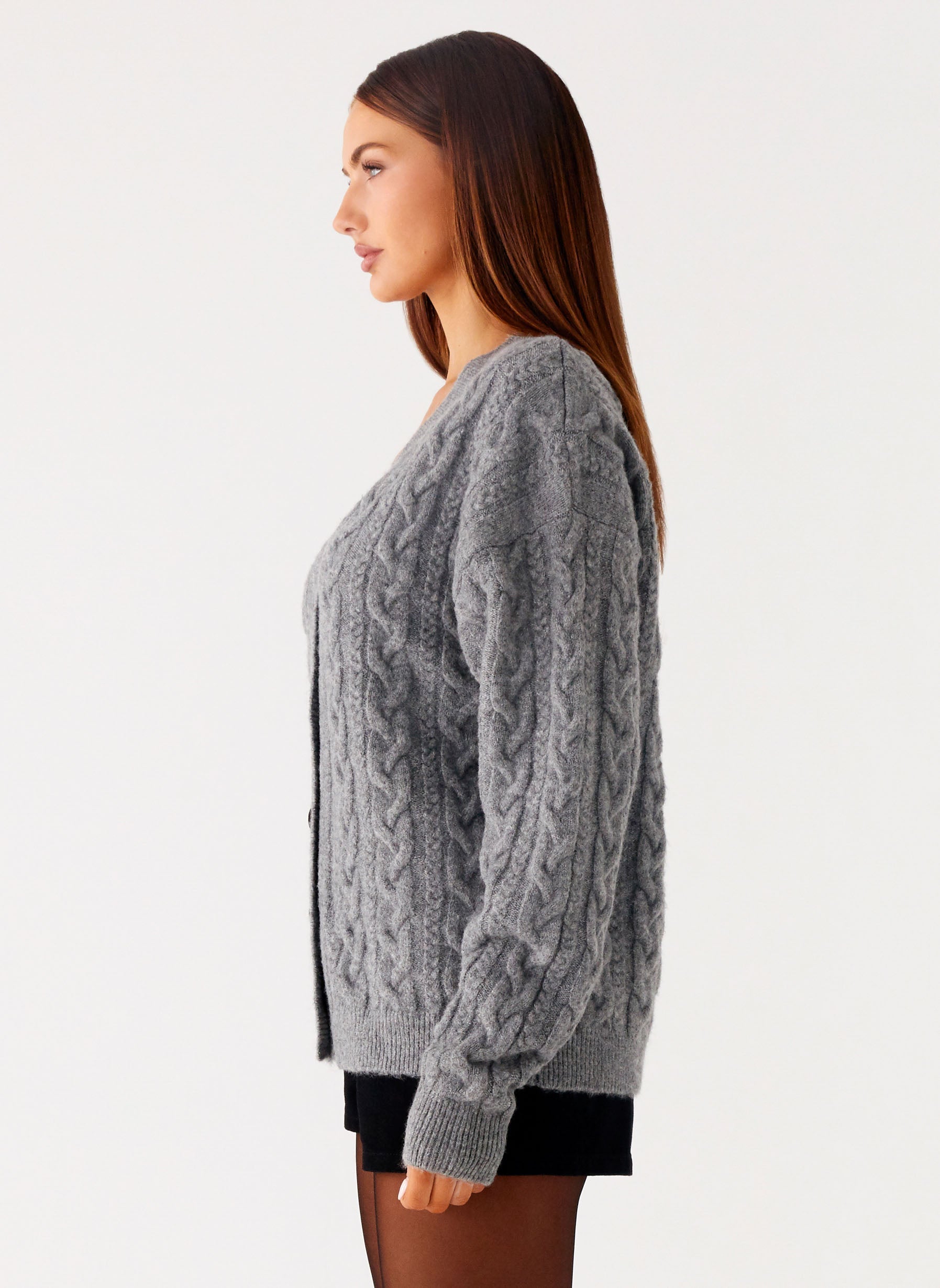Clea Cable Knit Cardigan