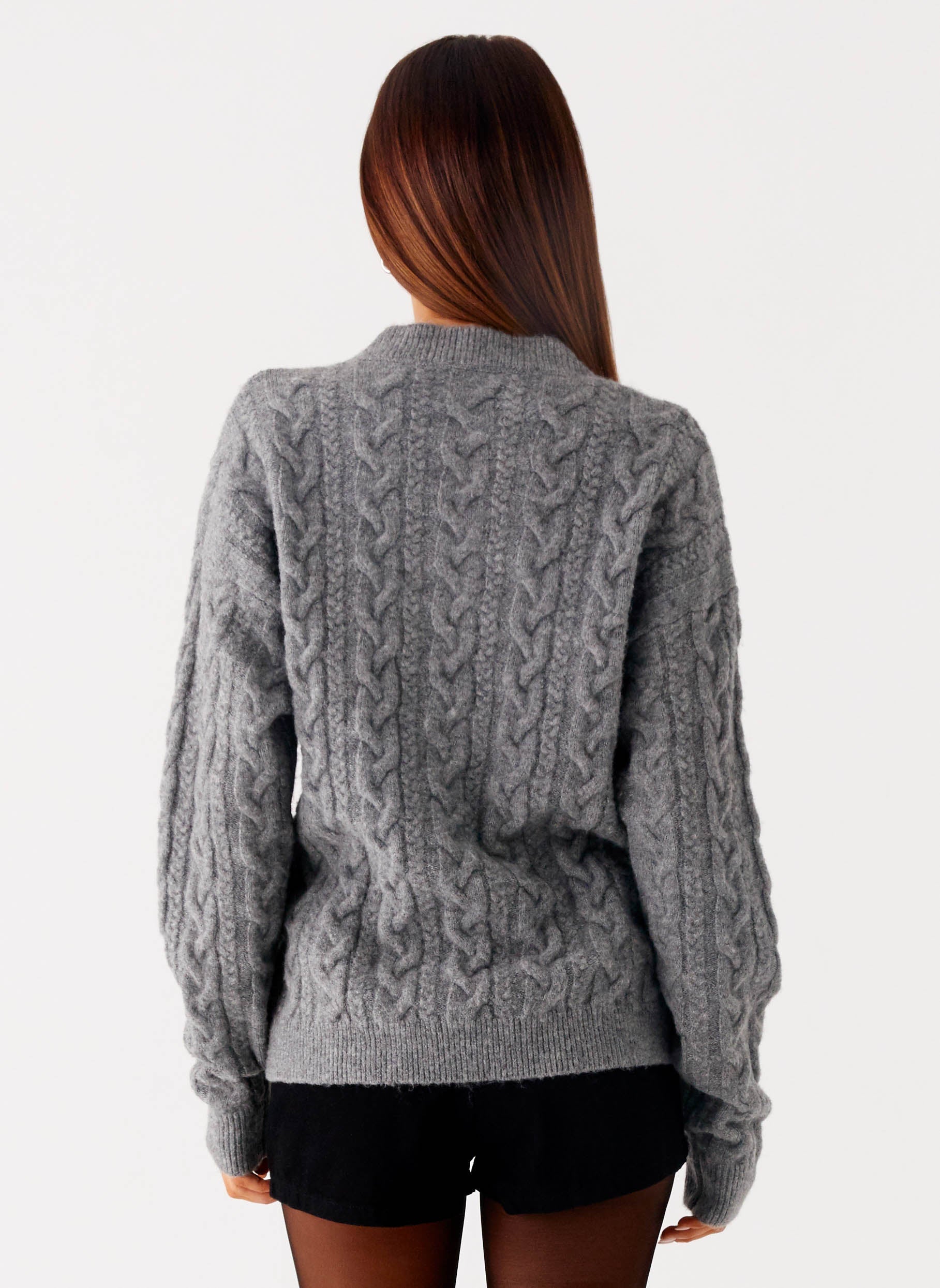Clea Cable Knit Cardigan