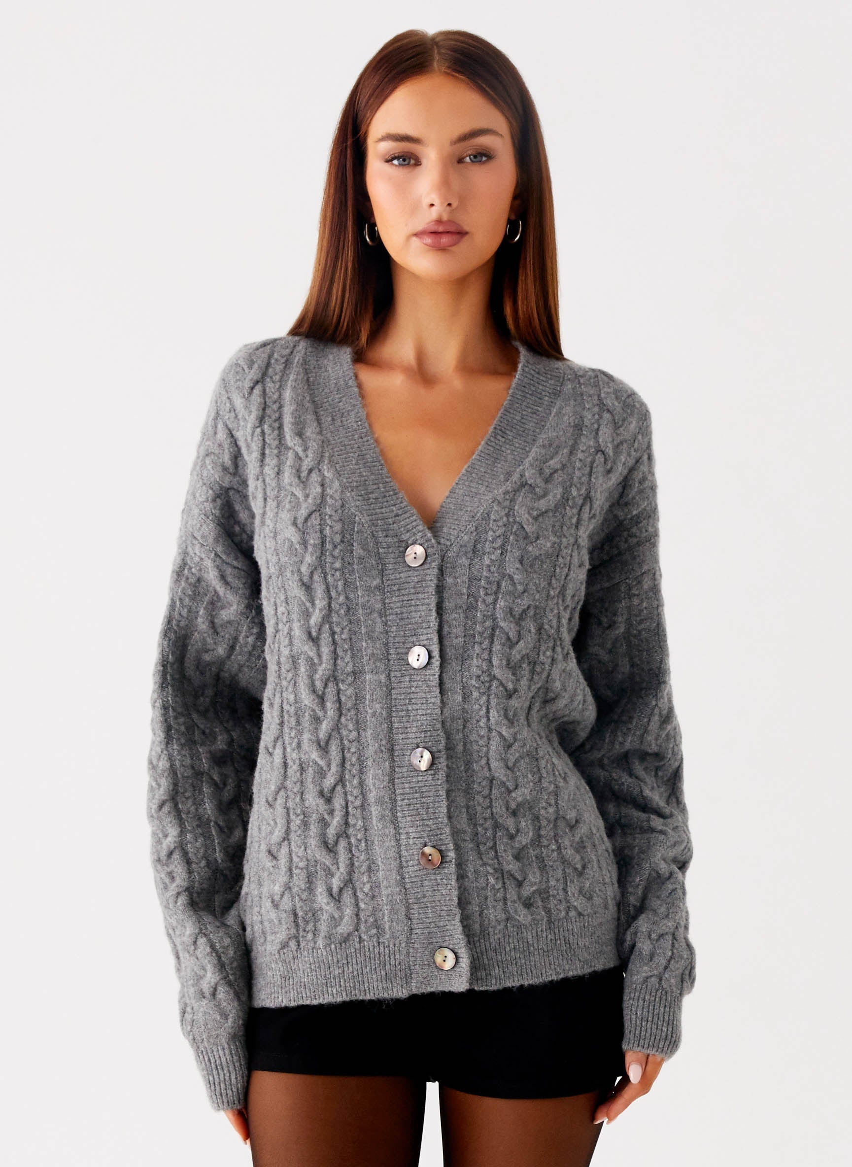 Clea Cable Knit Cardigan