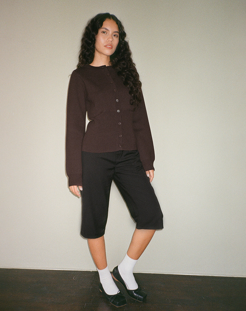 Marcella Chocolate Knit Cardigan