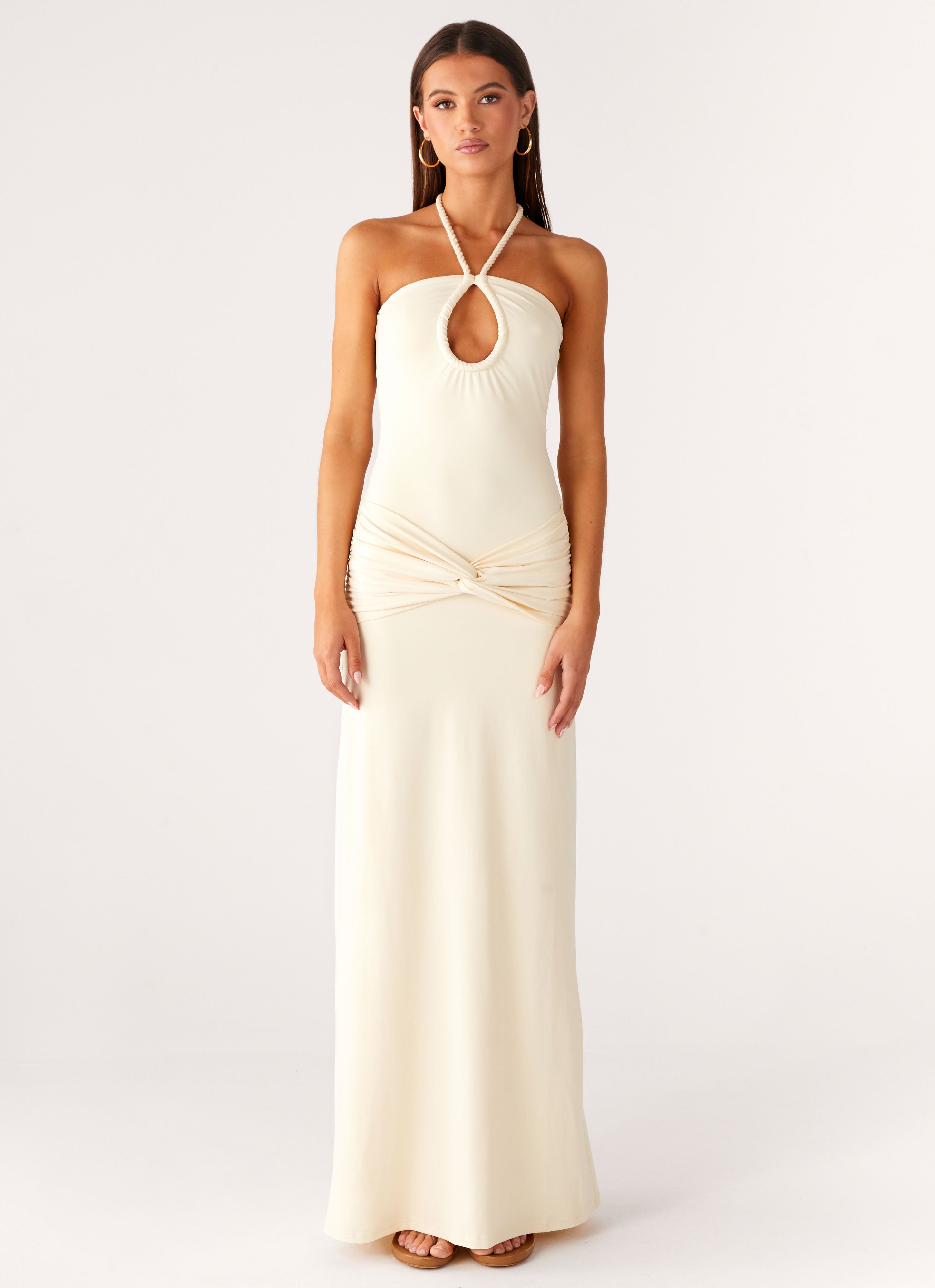Isolde Ivory Maxi Dress
