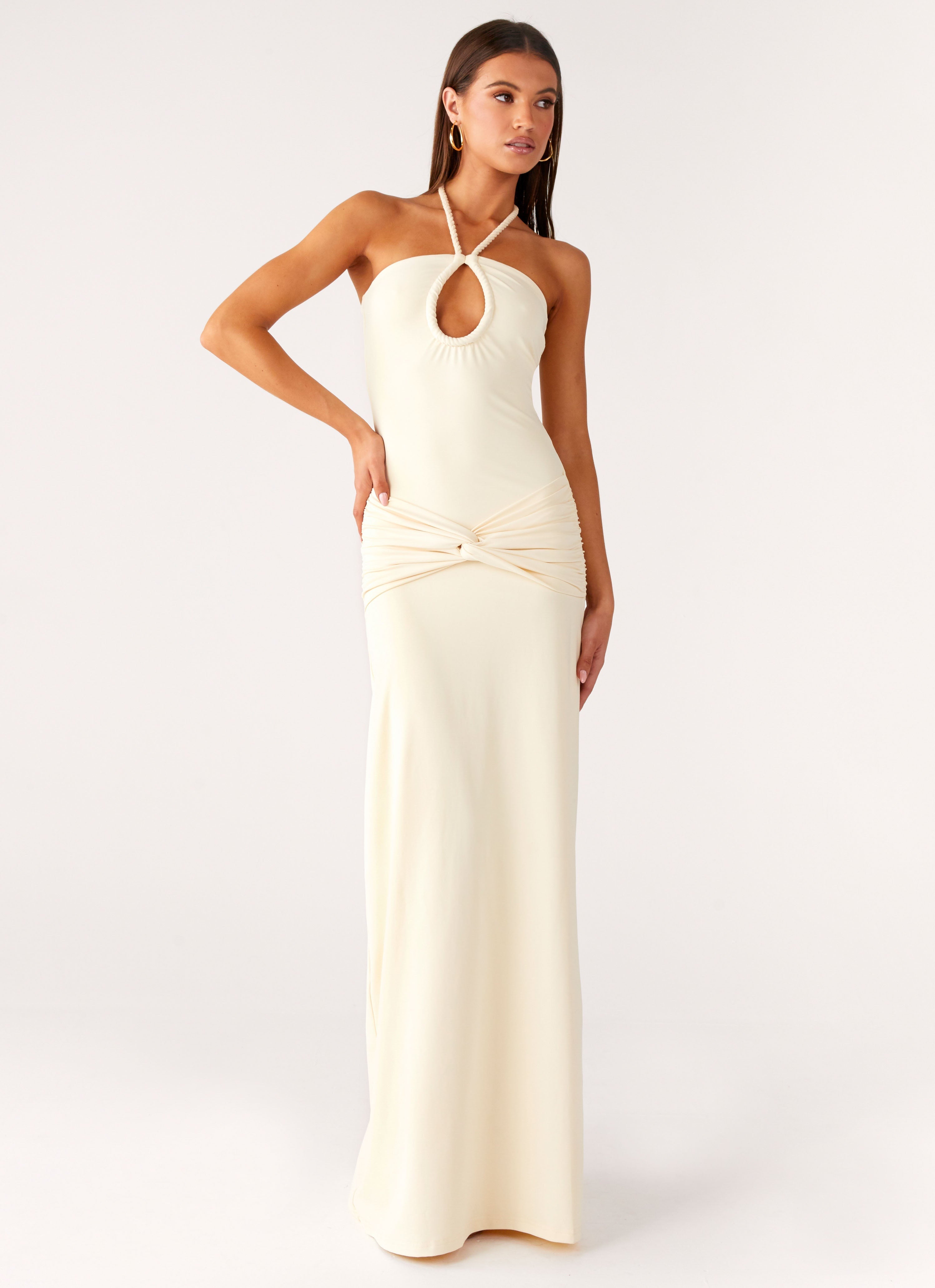 Isolde Ivory Maxi Dress