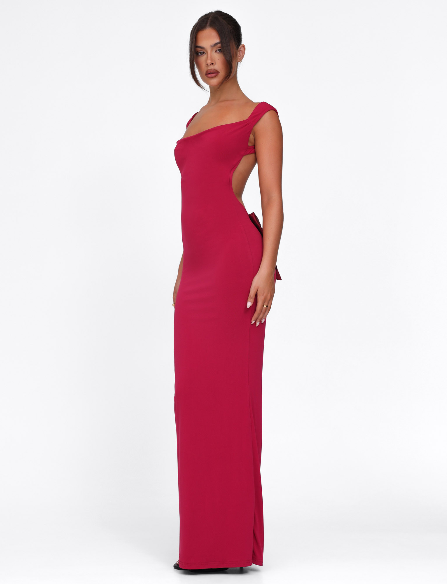 Zaria Bow Back Maxi Dress