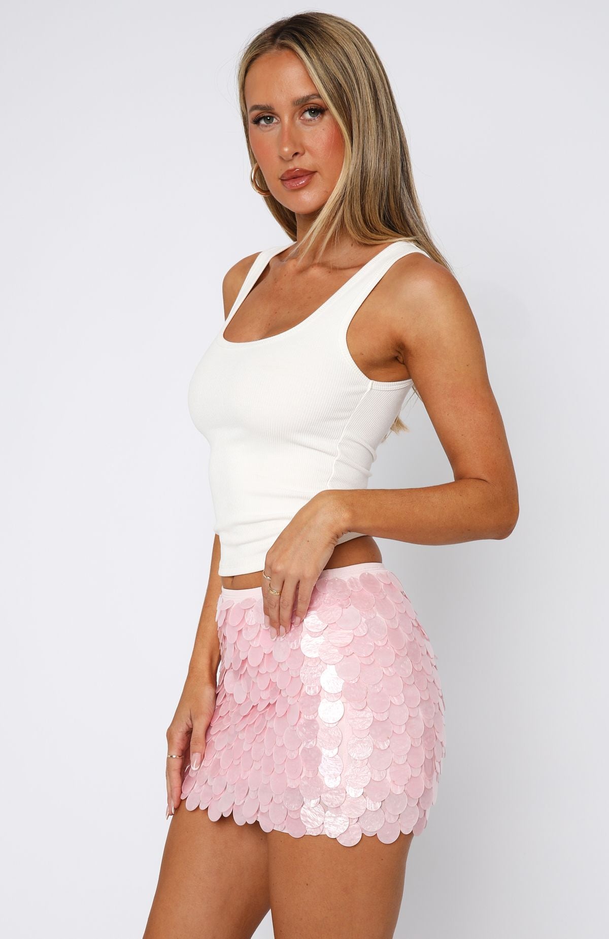 Selene Pink Mini Skirt