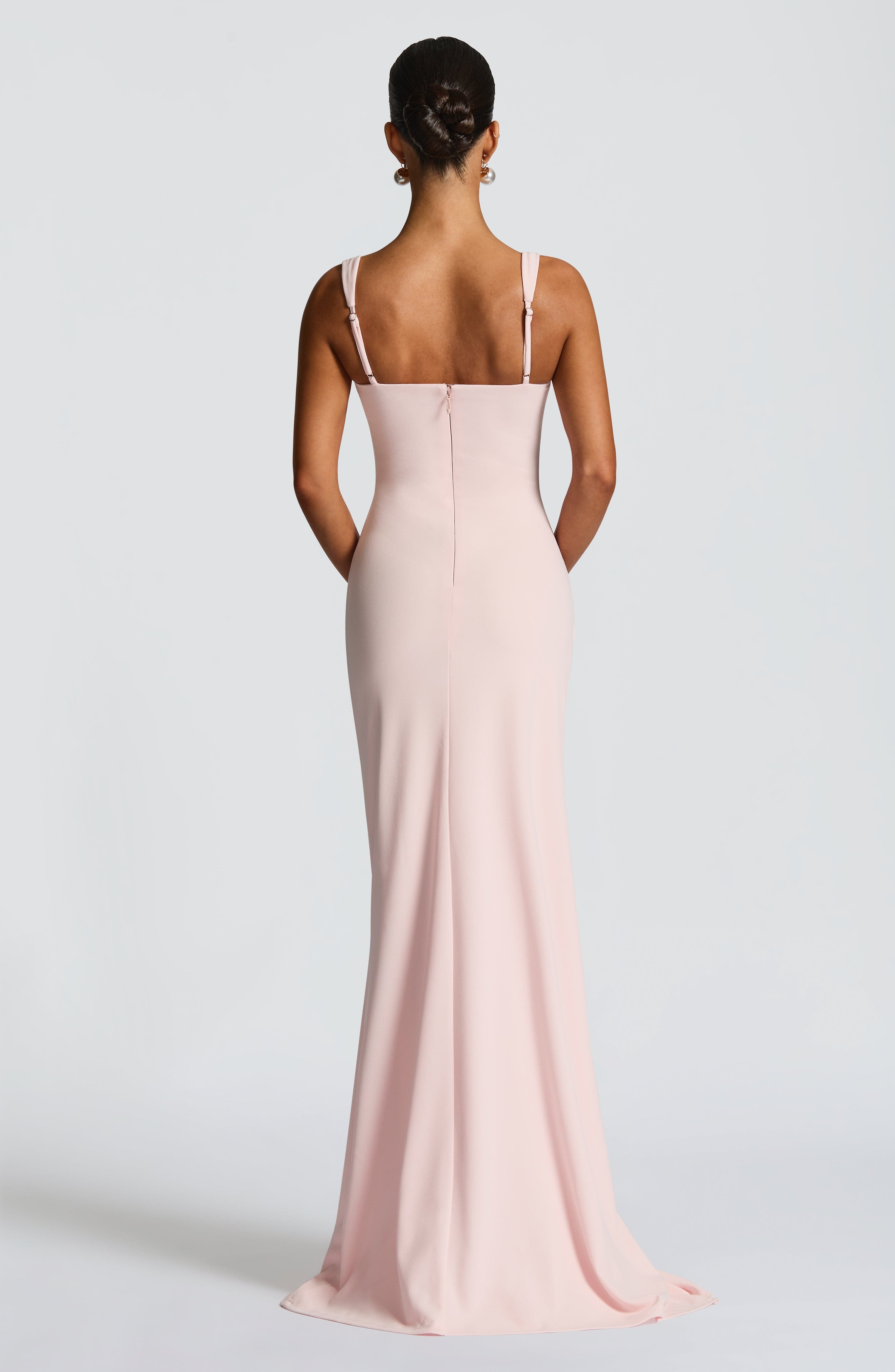 Elara Blush Maxi Dress