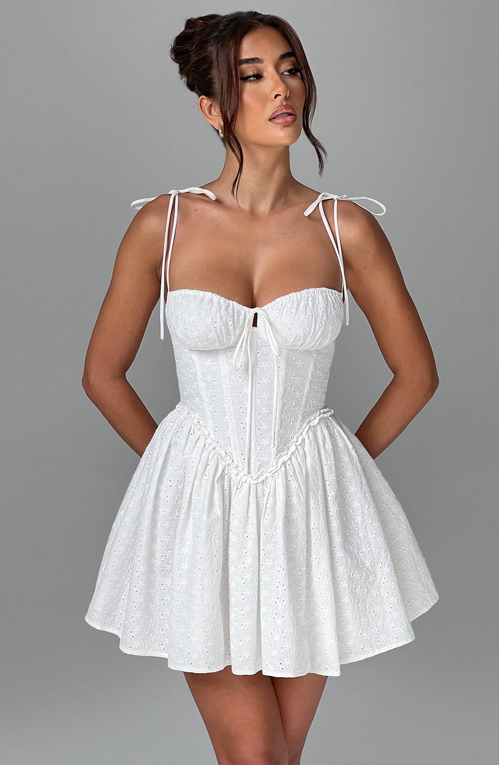 Alina Ivory Mini Dress