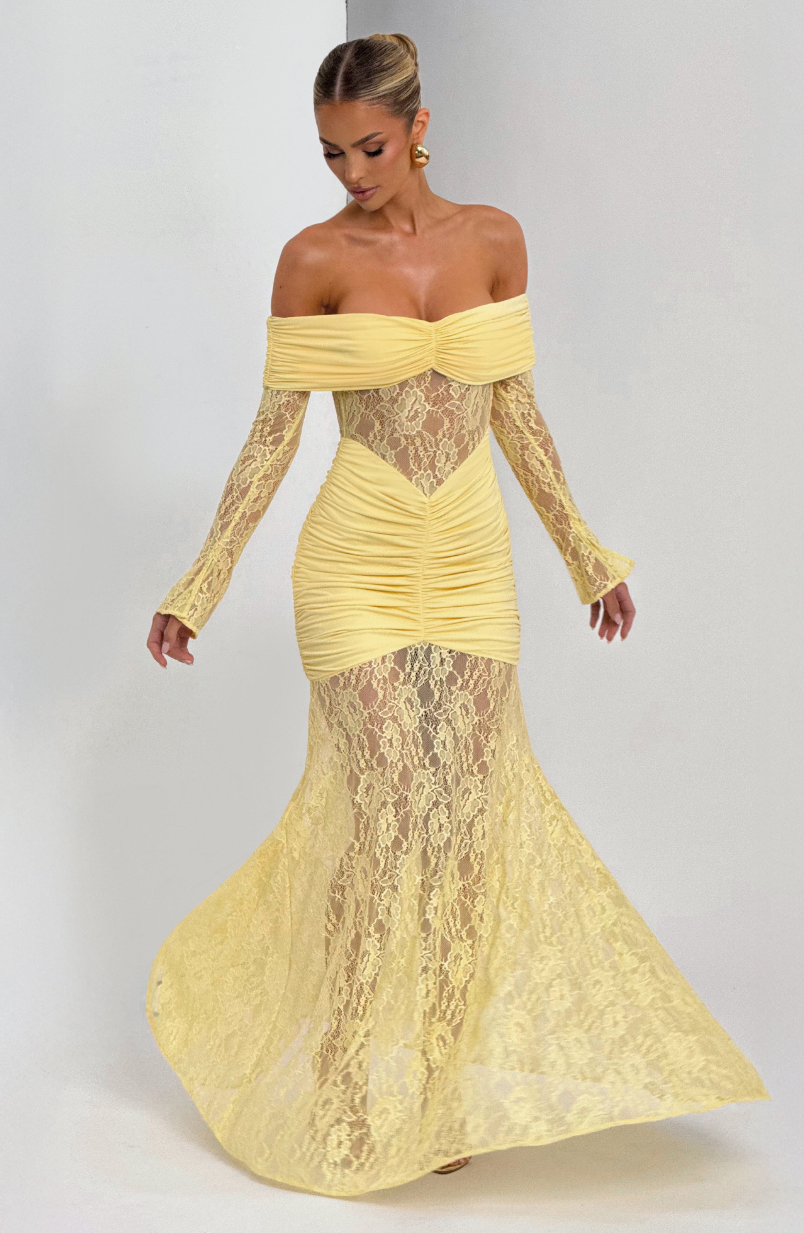 Aurelia Yellow Maxi Dress