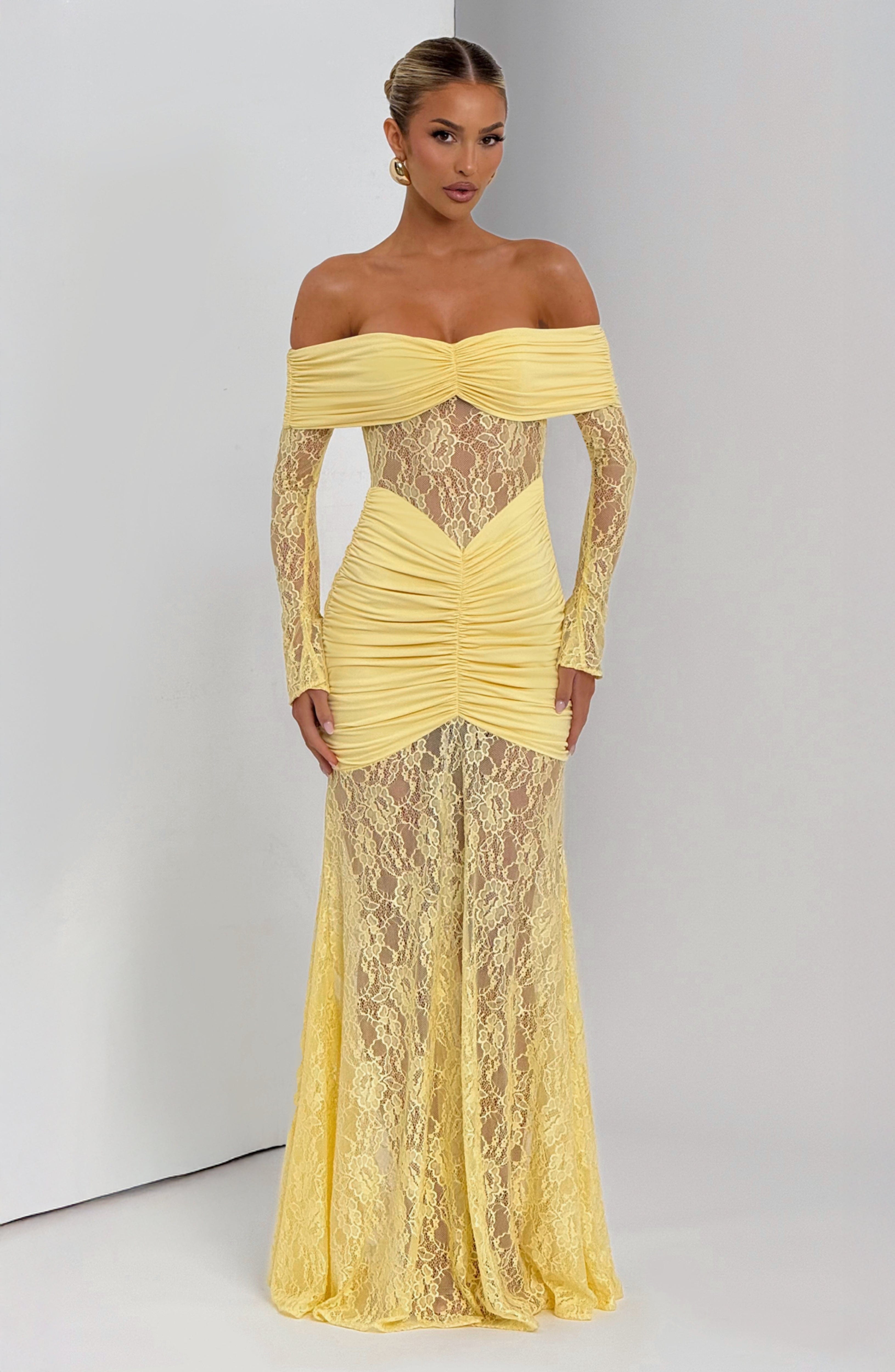 Aurelia Yellow Maxi Dress