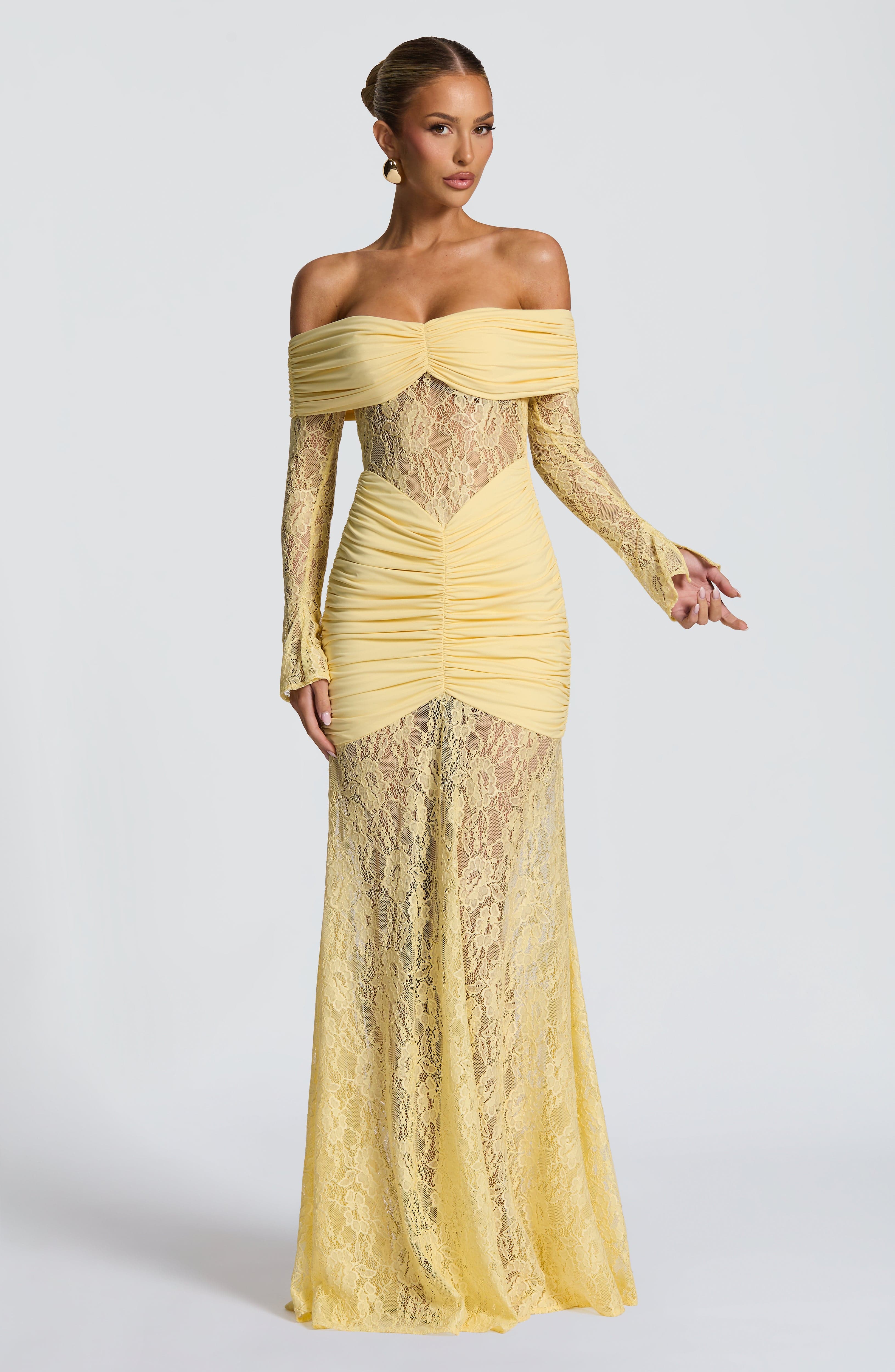 Aurelia Yellow Maxi Dress