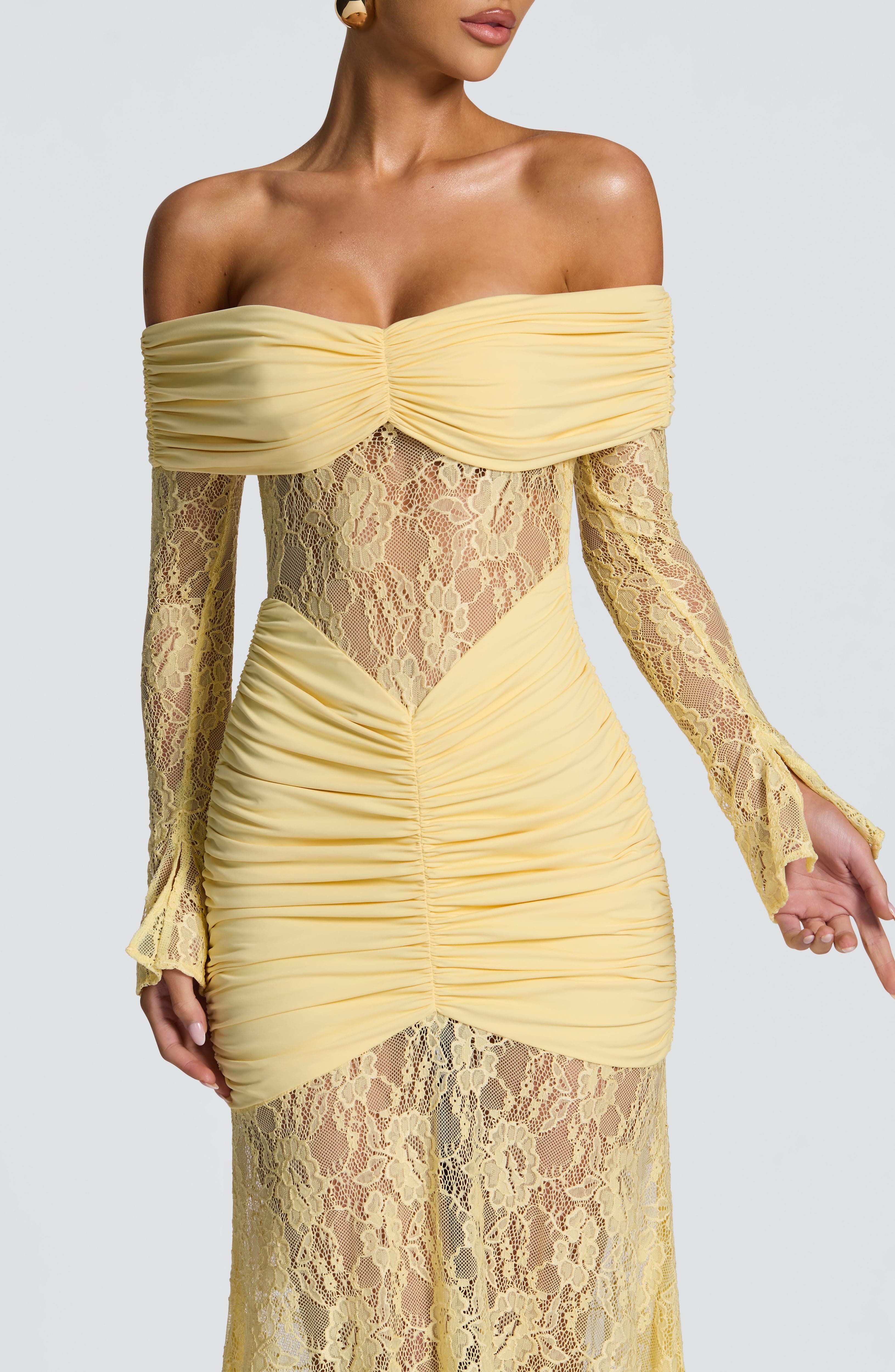 Aurelia Yellow Maxi Dress