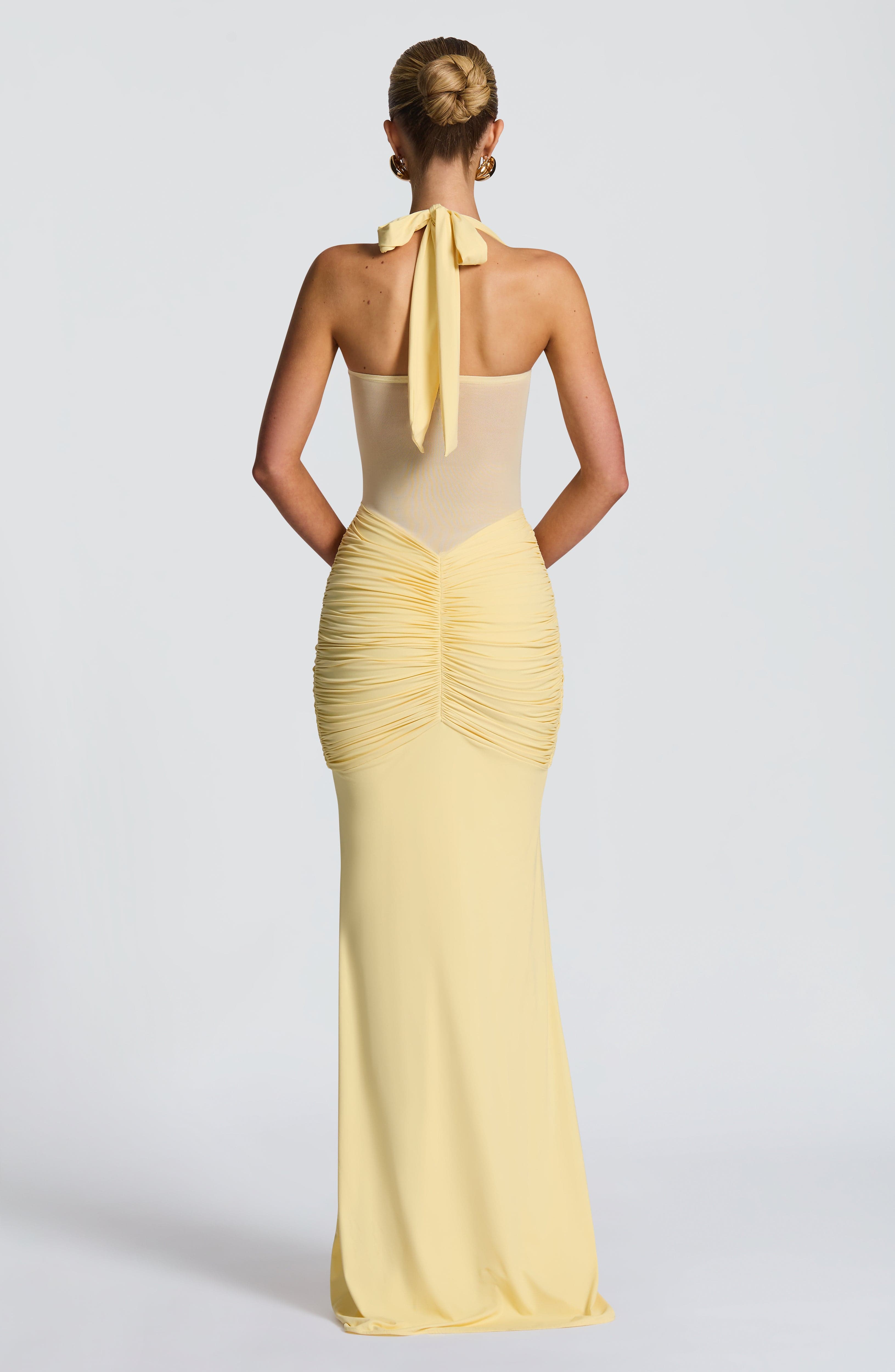 Serena Butter Yellow Maxi Dress