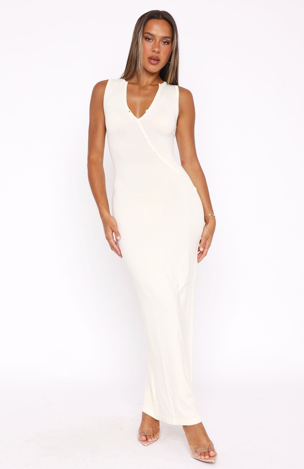 Novalie White Maxi Dress