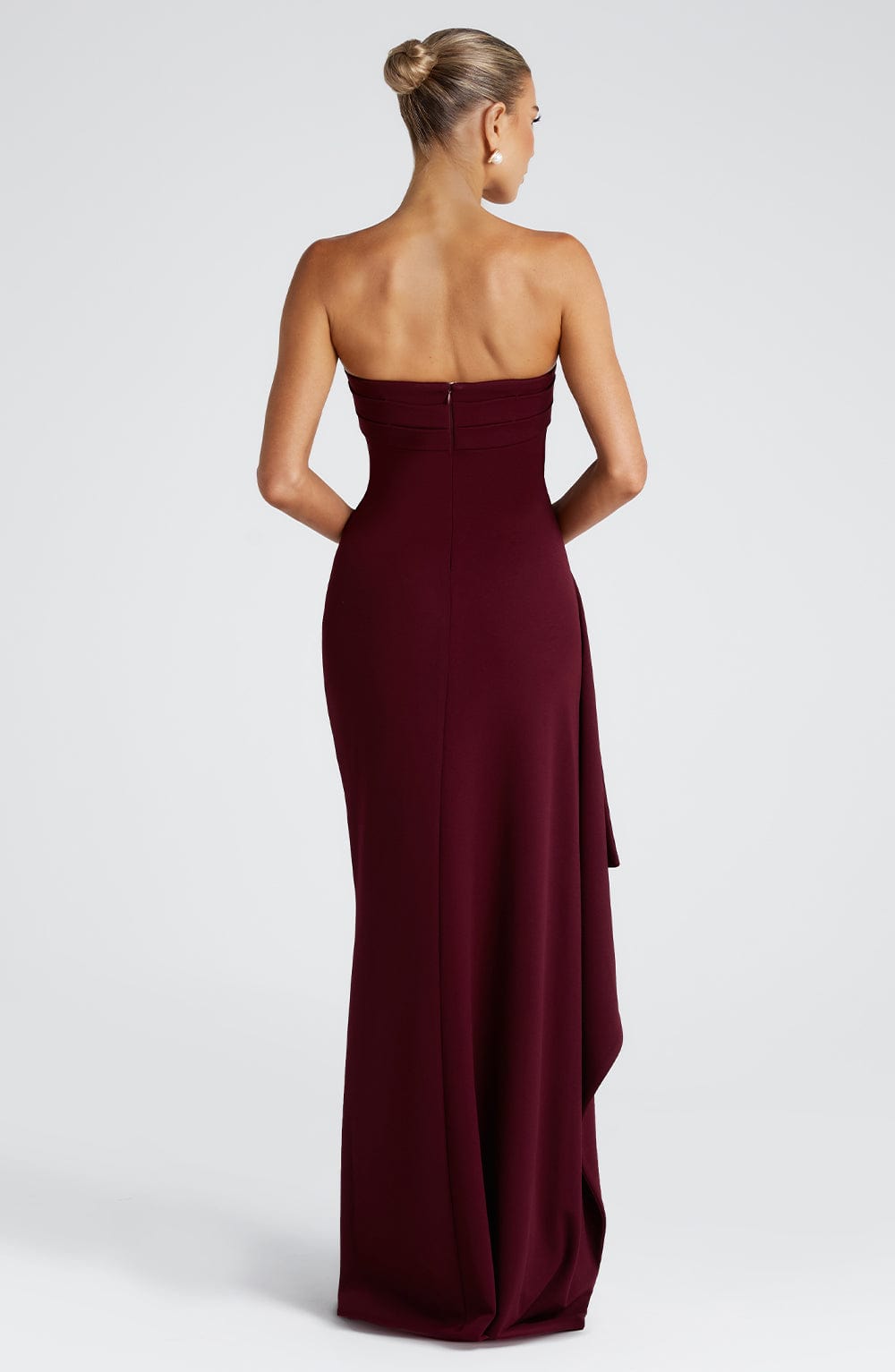 Aurelia Sculpted Crepe Maxi Dress